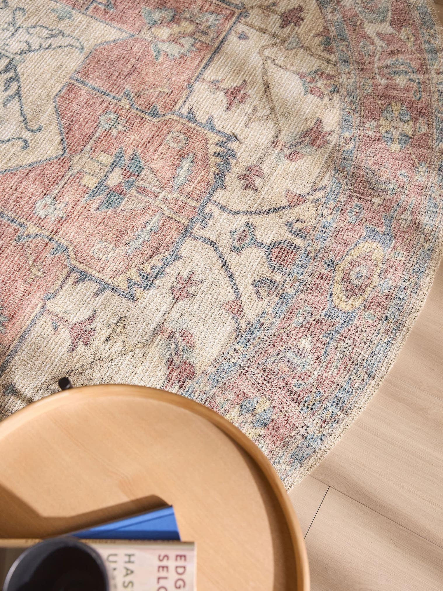Rug made of 50% Polyester, 50% Polycotton in Beige with a 1- 5 mm high pile by benuta Nest