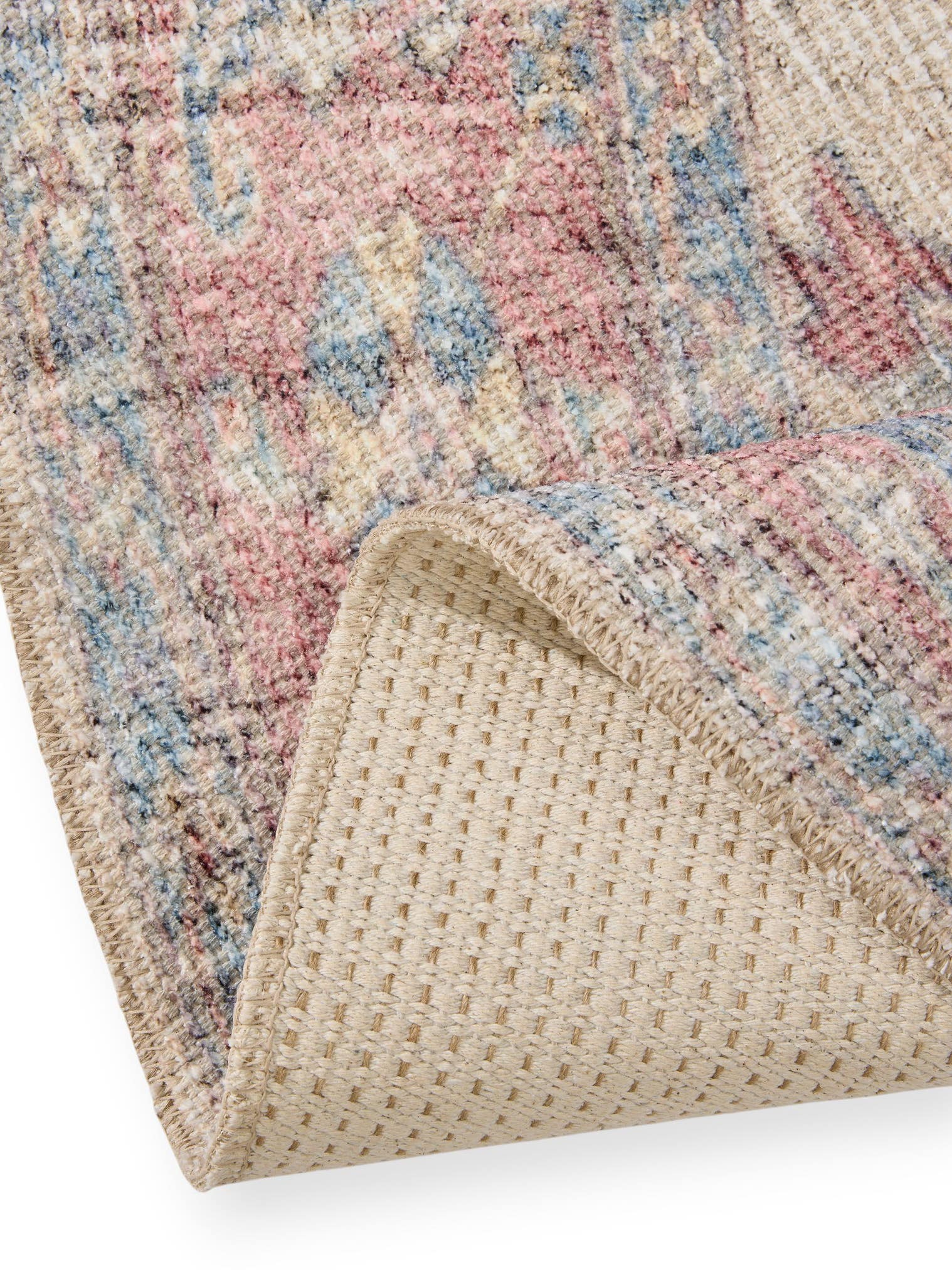 Rug made of 50% Polyester, 50% Polycotton in Beige with a 1- 5 mm high pile by benuta Nest