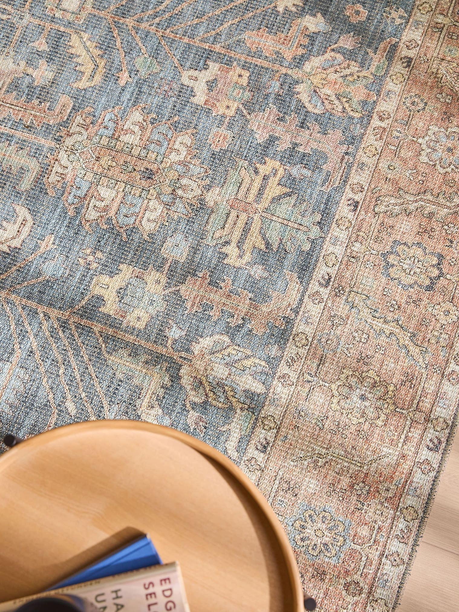 Teppich aus 50% Polyester, 50% Polycotton in Multicolor mit bis 5 mm hohem Flor von benuta Nest