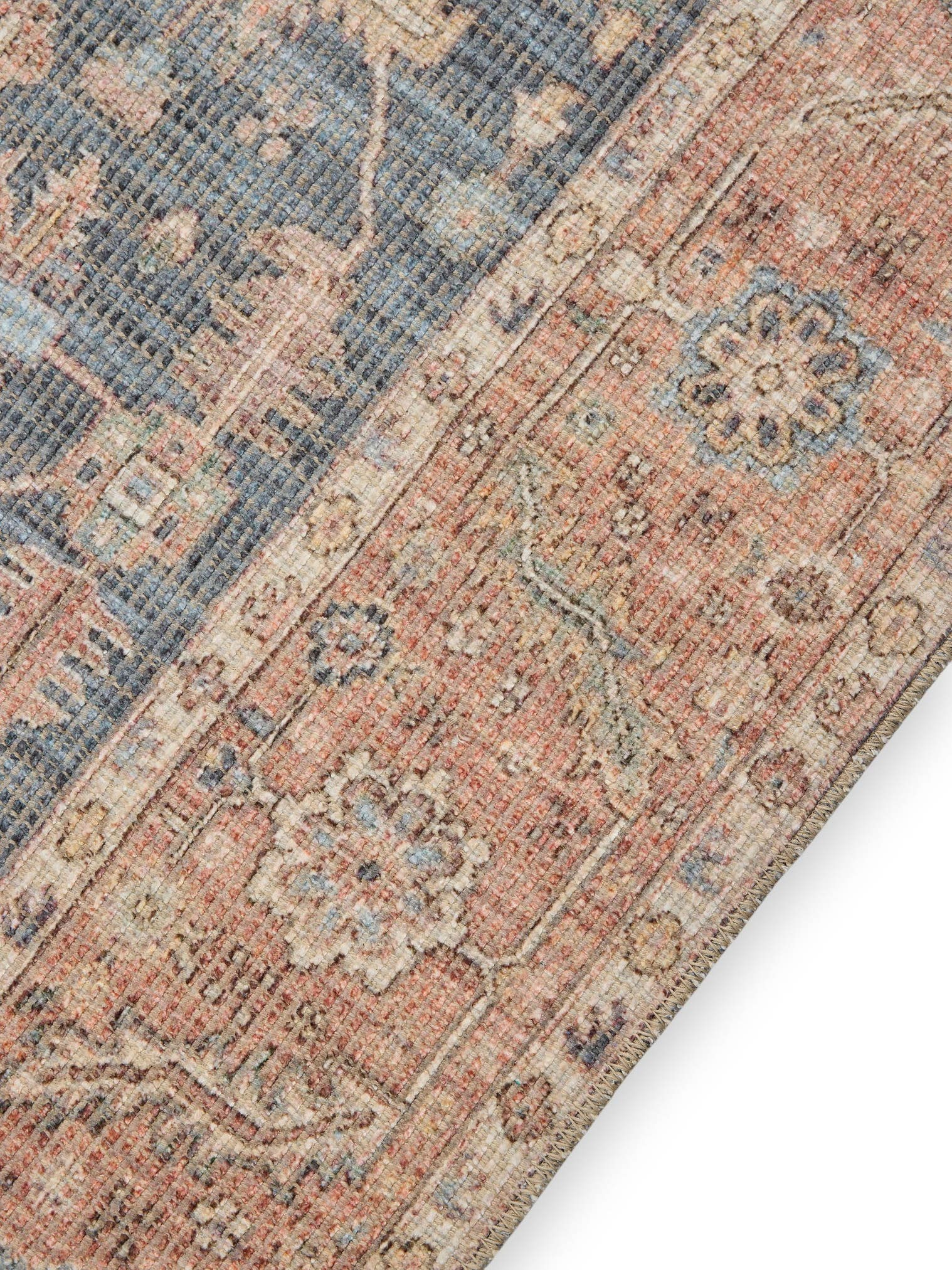 Teppich aus 50% Polyester, 50% Polycotton in Multicolor mit bis 5 mm hohem Flor von benuta Nest