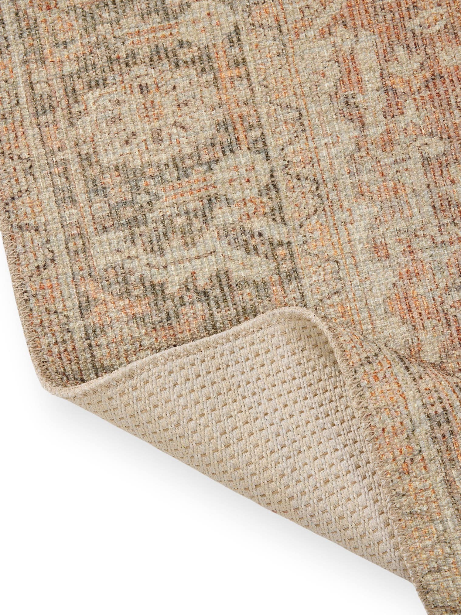 Rug made of 50% Polyester, 50% Polycotton in Multicoloured with a 1- 5 mm high pile by benuta Nest