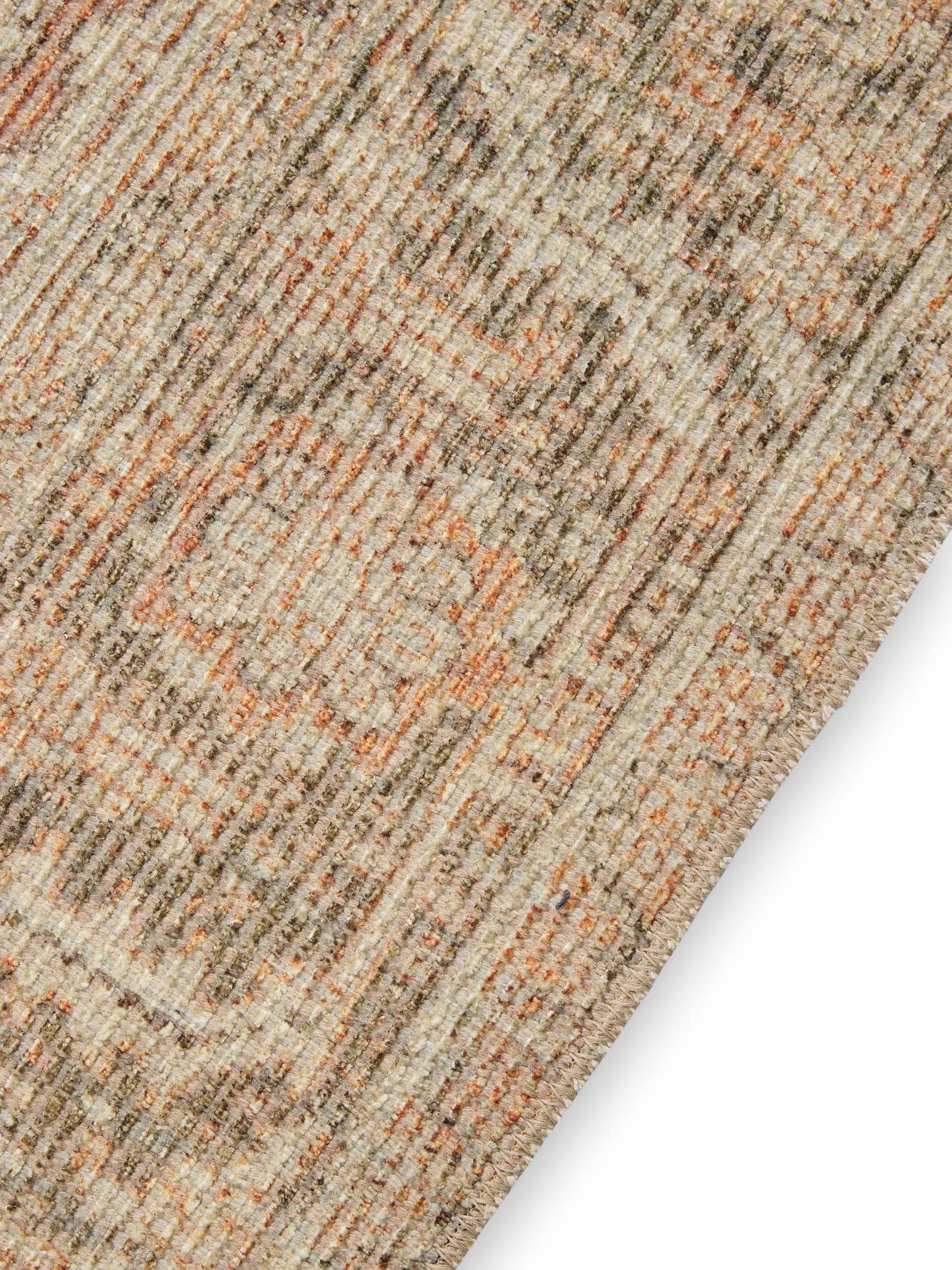 Rug made of 50% Polyester, 50% Polycotton in Multicoloured with a 1- 5 mm high pile by benuta Nest