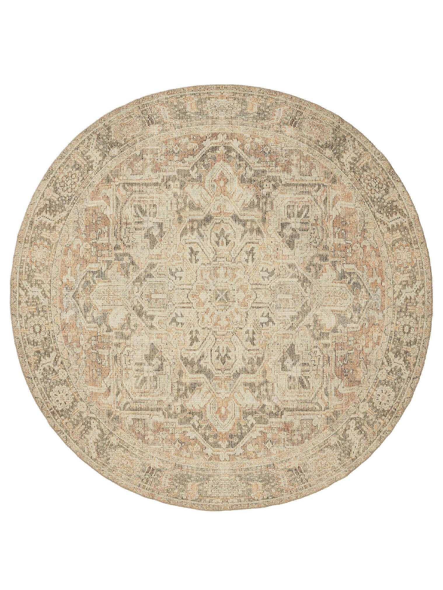Teppich aus 50% Polyester, 50% Polycotton in Multicolor mit bis 5 mm hohem Flor von benuta Nest