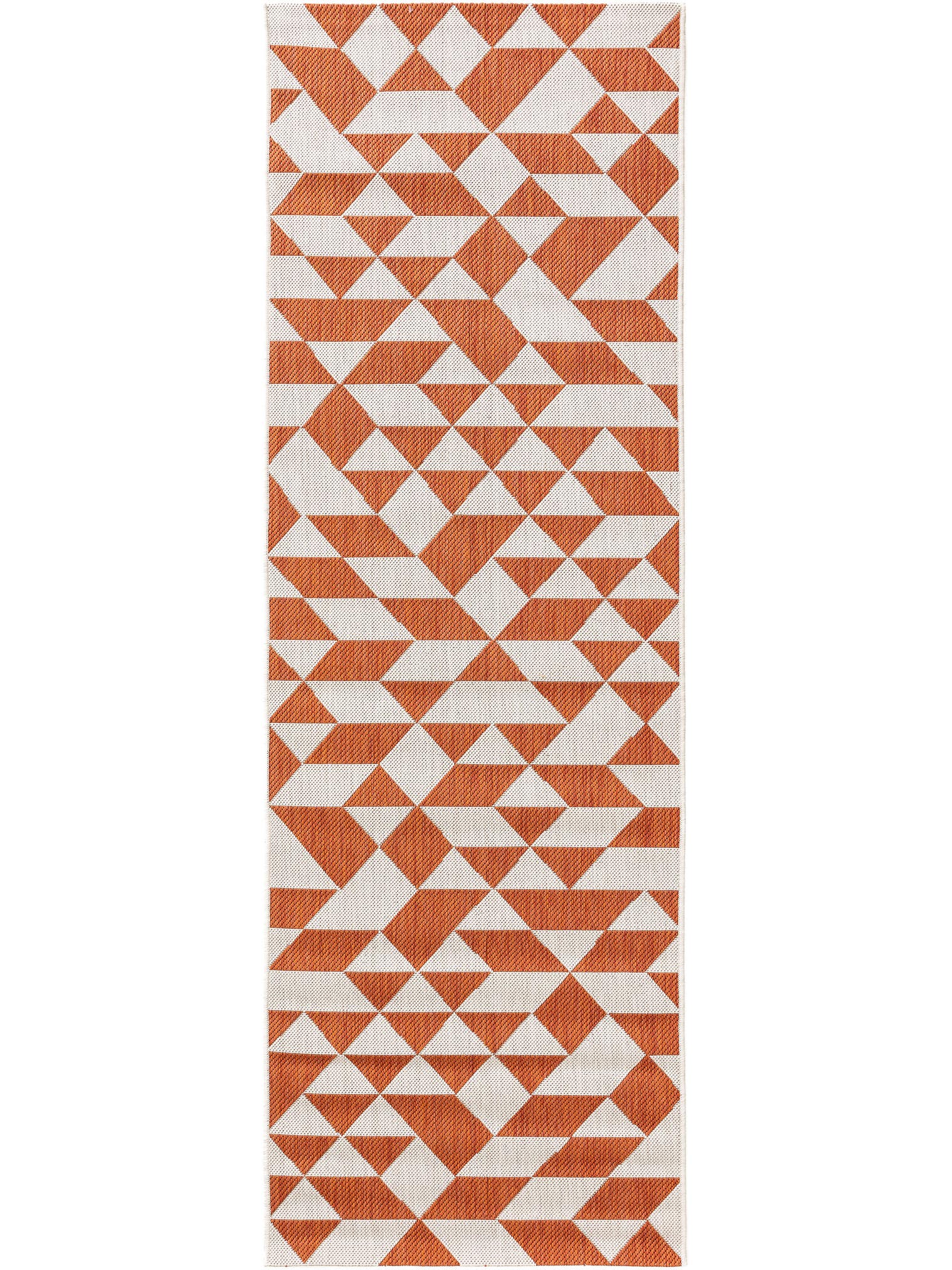 Teppich aus 100% Polypropylen in Orange mit bis 5 mm hohem Flor von benuta