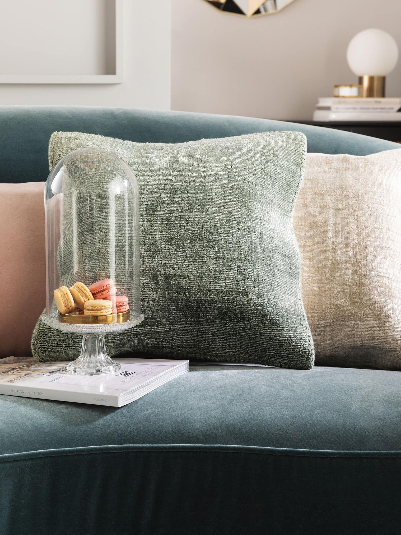 Örngott Nova Creme med Uni-design i 100% Viskos från benuta Pure
