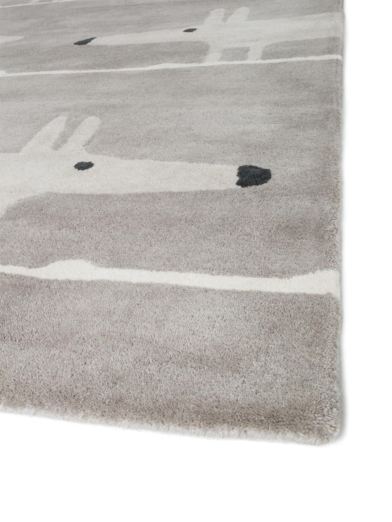 Tapijt van 100% Wol in Grijs met een 11 - 20 mm hoge pool van Scion