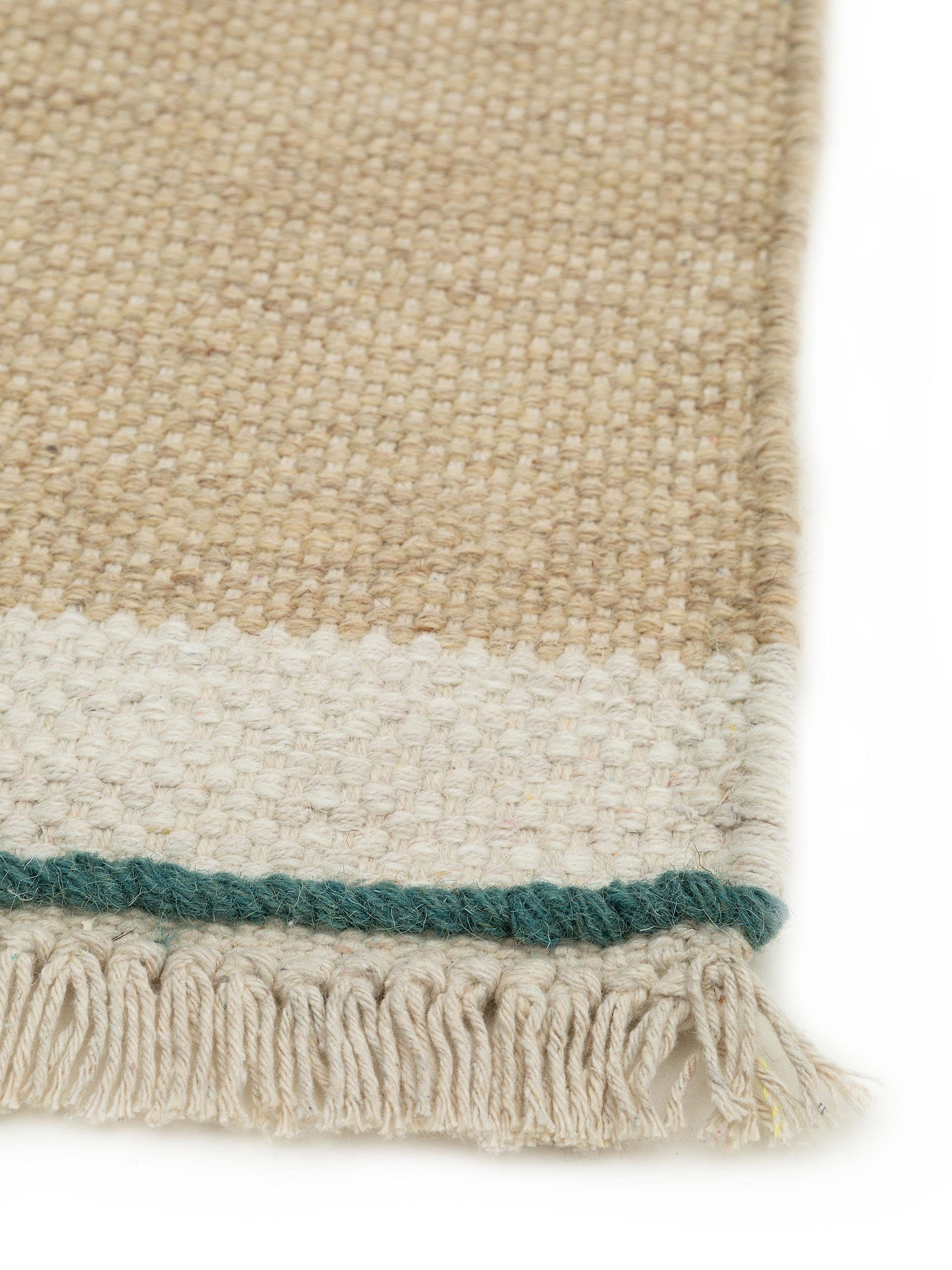 Rug made of 60% Wool, 40% Cotton in Beige with a 1- 5 mm high pile by benuta Pop