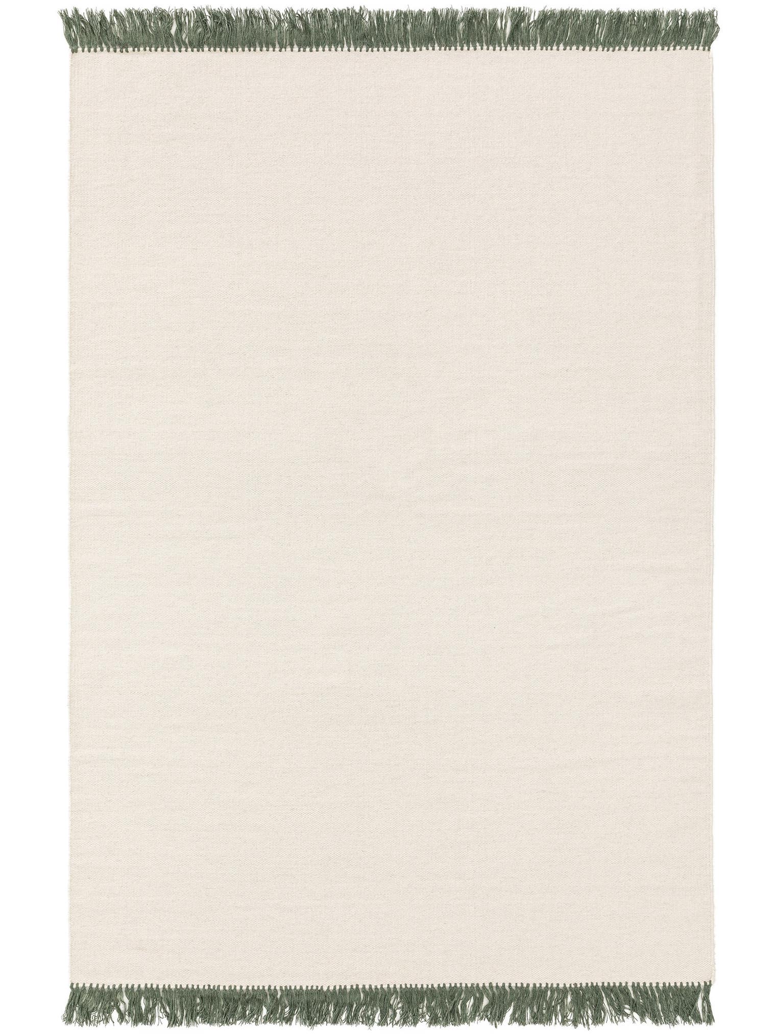 Teppich aus 90% Wolle, 10% Baumwolle in Grau mit bis 5 mm hohem Flor von benuta Pop