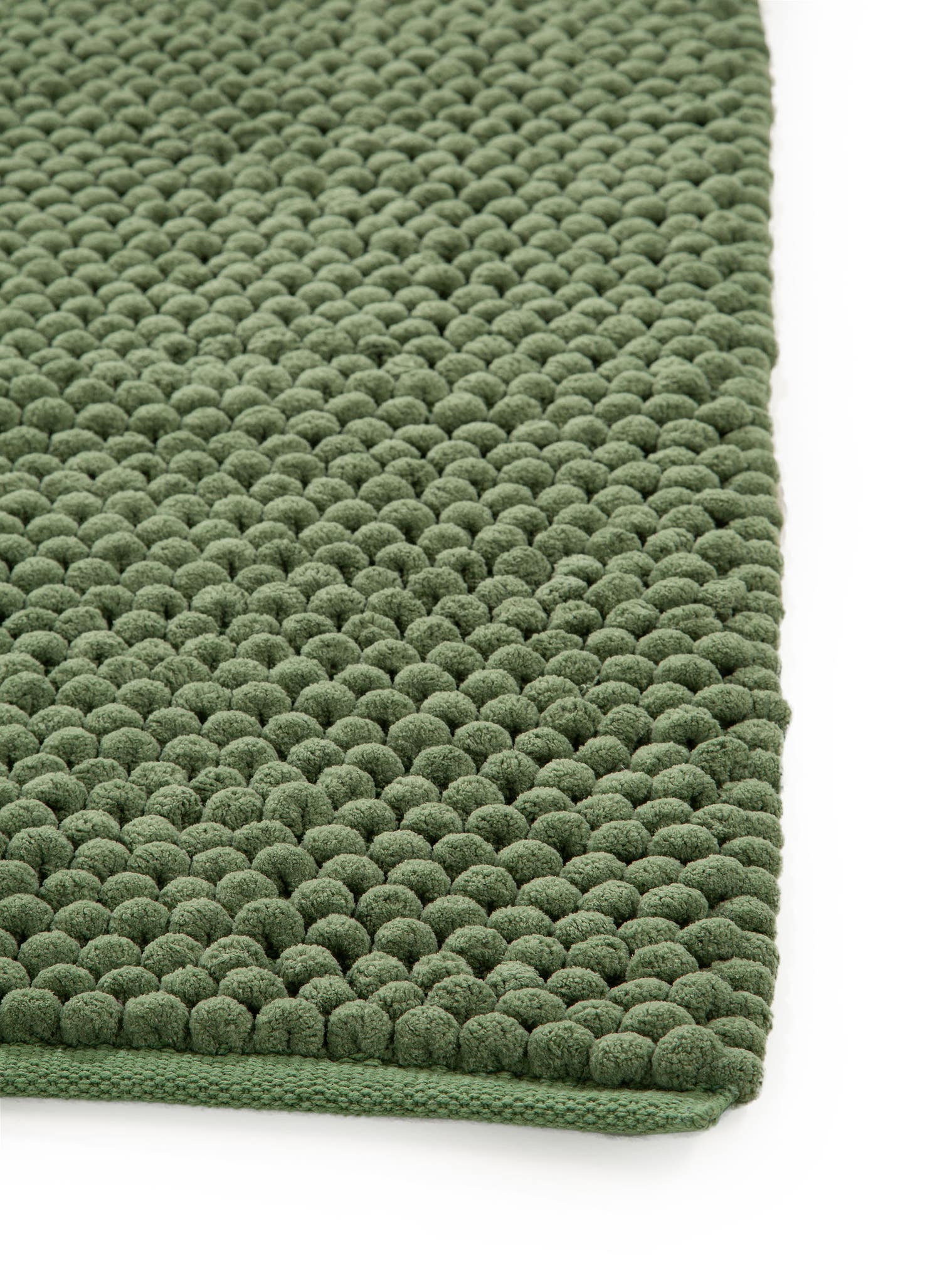 Tappeto di 70% Poliestere, 30% Cotone in Verde con pelo alto 11 - 20 mm da benuta Nest
