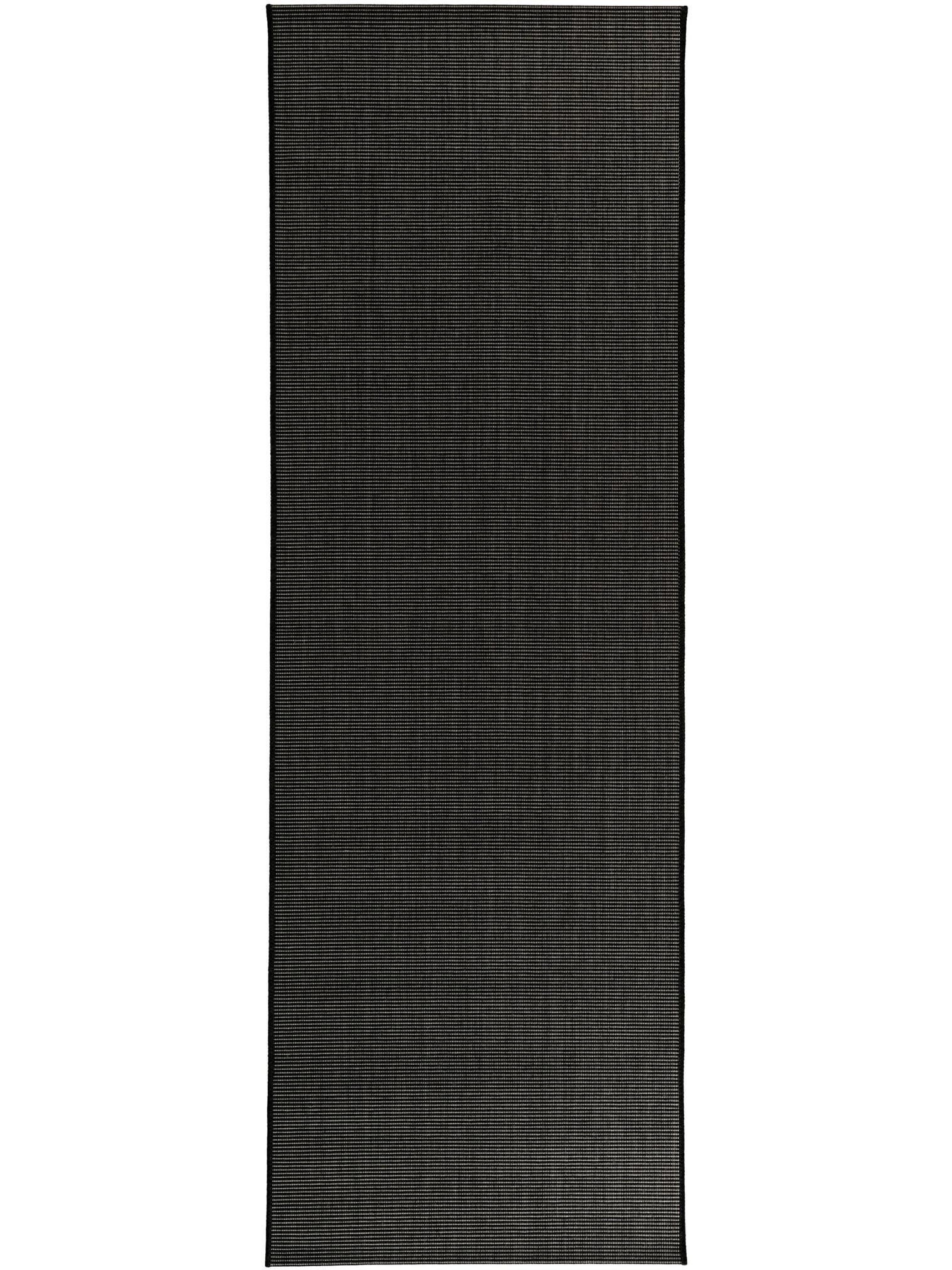 Teppich aus 100% Polypropylen in Schwarz mit 6 bis 10 mm hohem Flor von benuta Nest
