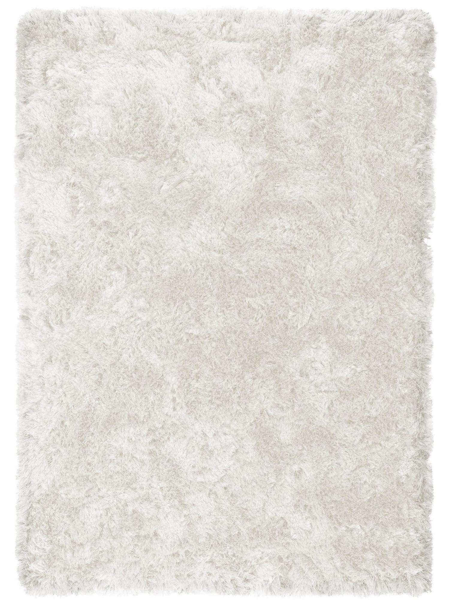 Tappeto di 100% Poliestere in Bianco con pelo alto 71 - 80 mm da benuta Finest