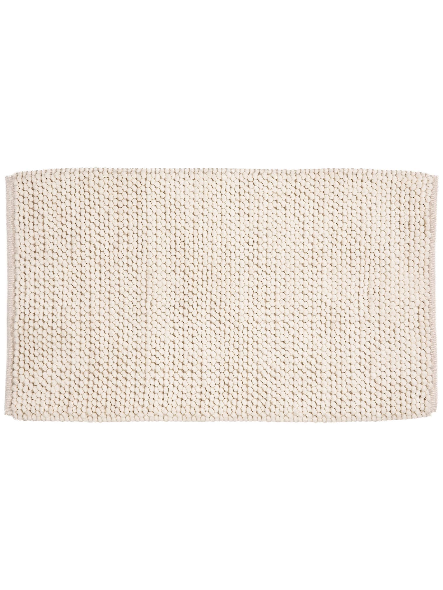 Tappeto di 70% Poliestere, 30% Cotone in Bianco con pelo alto 11 - 20 mm da benuta Nest