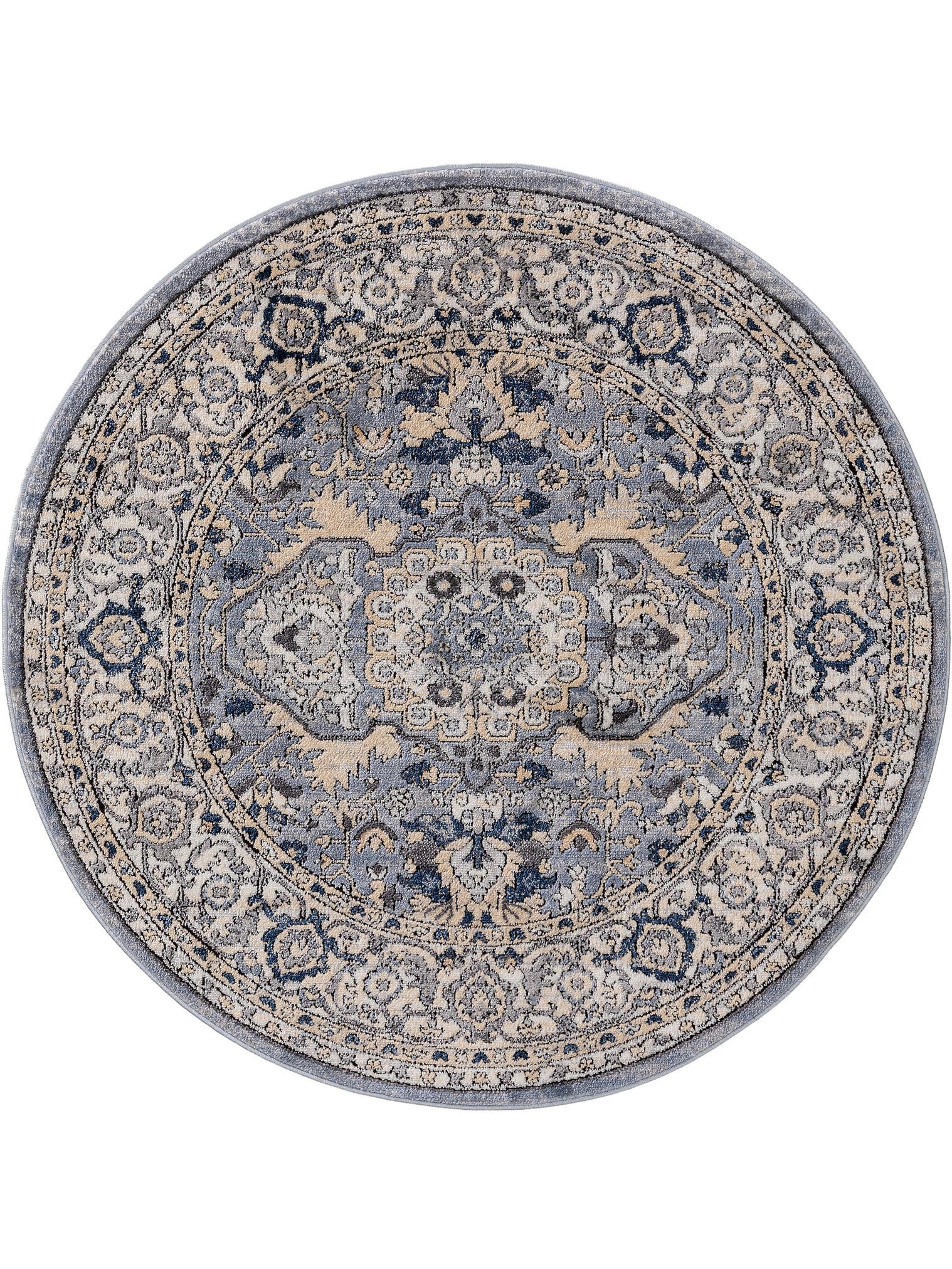 Teppich aus 70% Polyester, 30% Polypropylen in Grau mit 11 bis 20 mm hohem Flor von benuta Nest