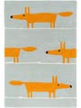 Tappeto di lana Mr. Fox Turchese