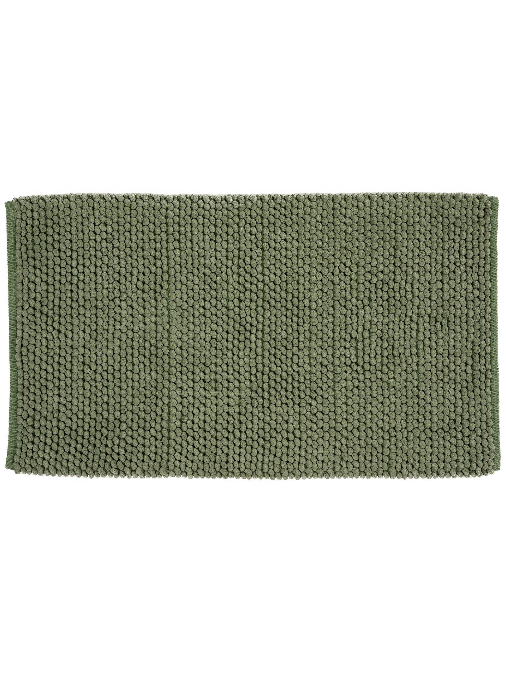 Rug made of 70% Polyester, 30% Cotton in Green with a 11 - 20 mm high pile by benuta Nest