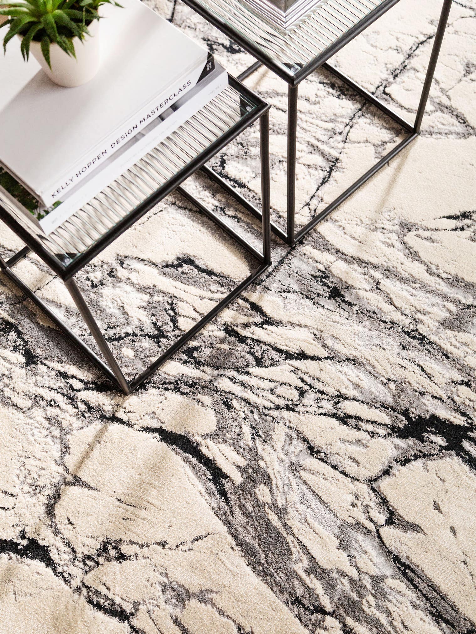 Teppich aus 60% Polypropylen, 40% Polyester in Beige mit 6 bis 10 mm hohem Flor von benuta Nest