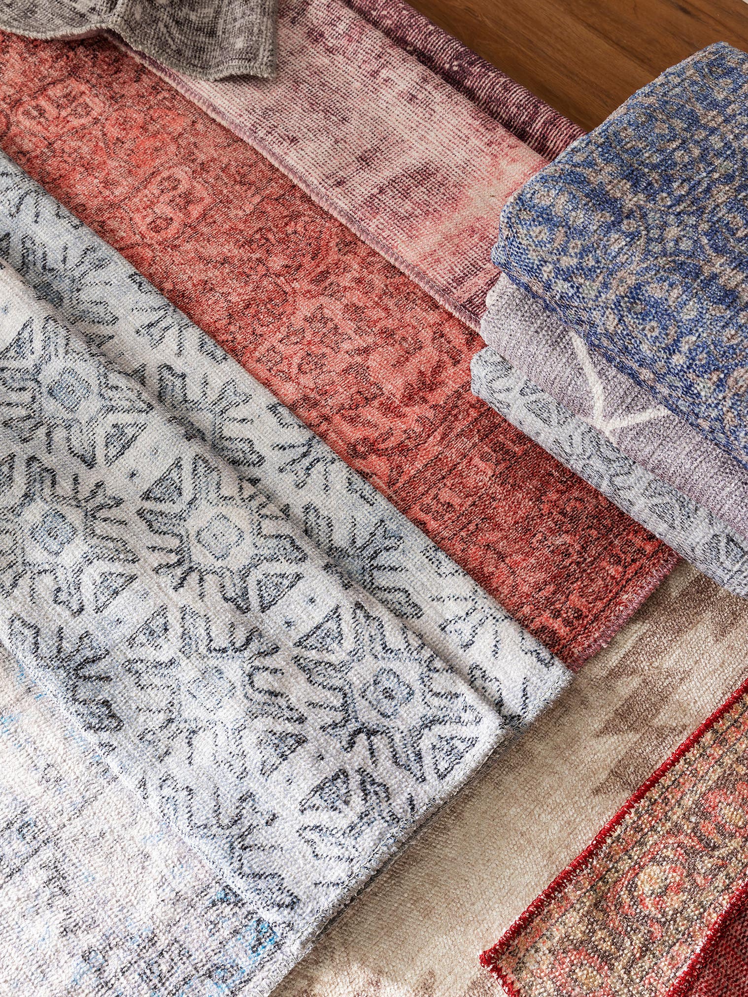 Tapis en 80% Polyester, 20% Coton en Gris avec une pile de 1- 5 mm de hauteur de benuta