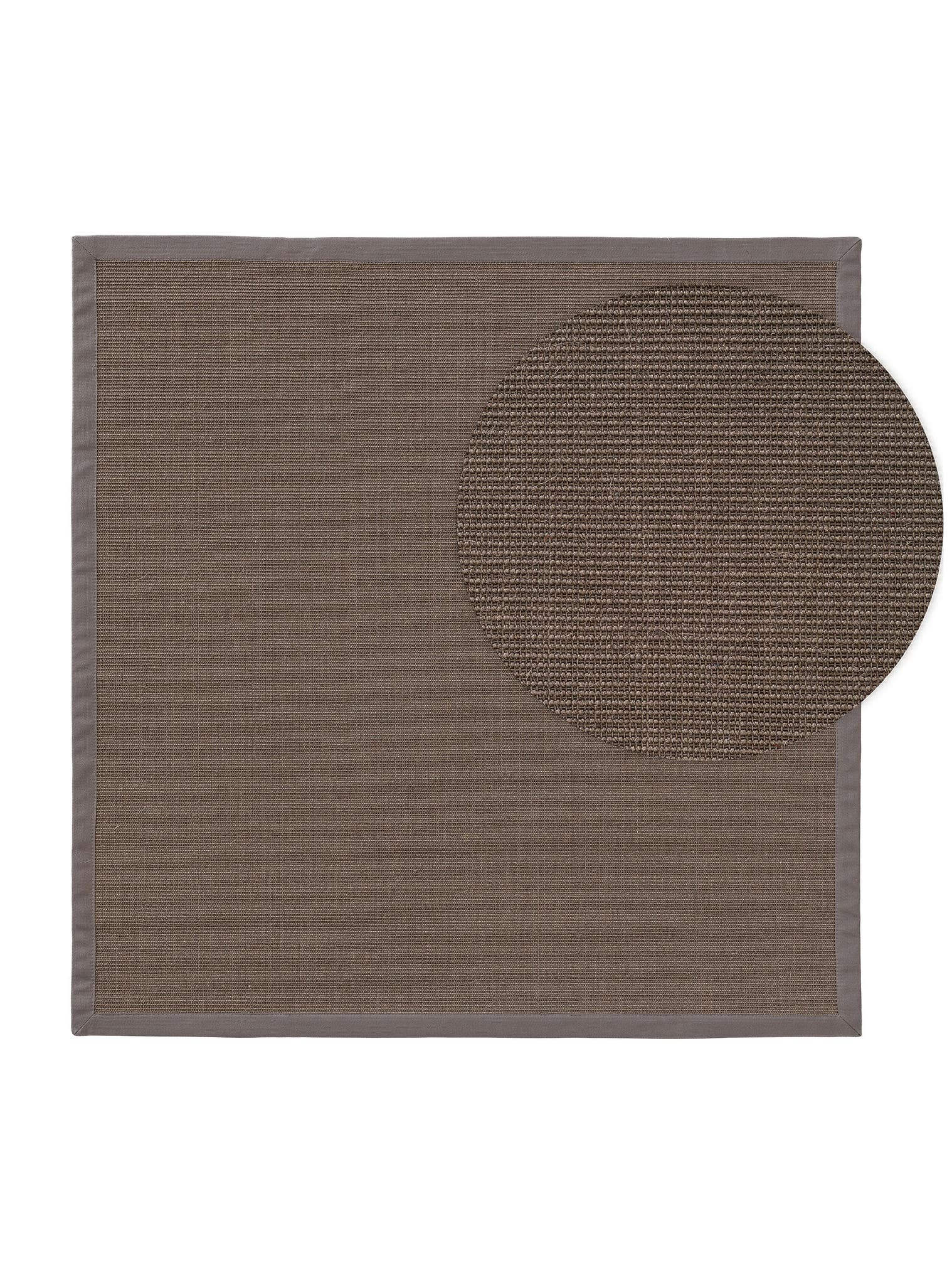 Tappeto di 100% Sisal in Grigio con pelo alto 1- 5 mm da benuta Nest