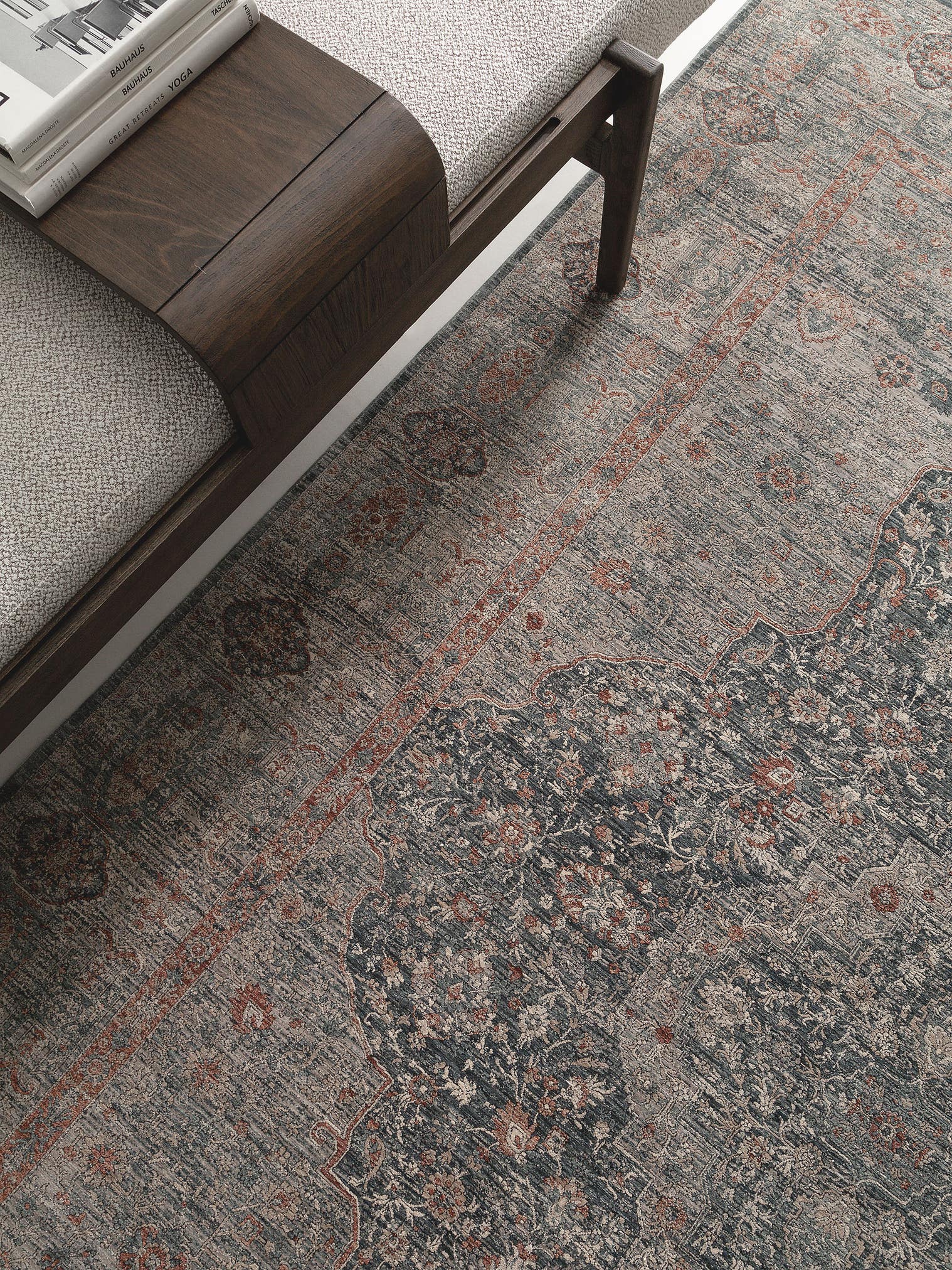 Teppich aus 80% Polyester, 20% Polyacryl in Multicolor mit bis 5 mm hohem Flor von benuta Finest