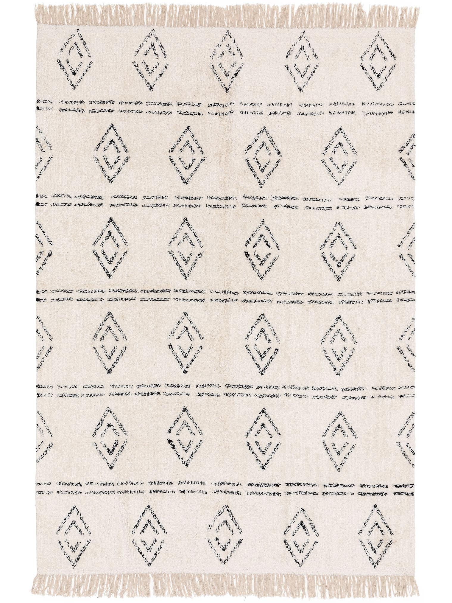Alfombra de 100% Algodón en Beige con un pelo de {{Placeholder_Pile Height}} de altura de benuta Nest