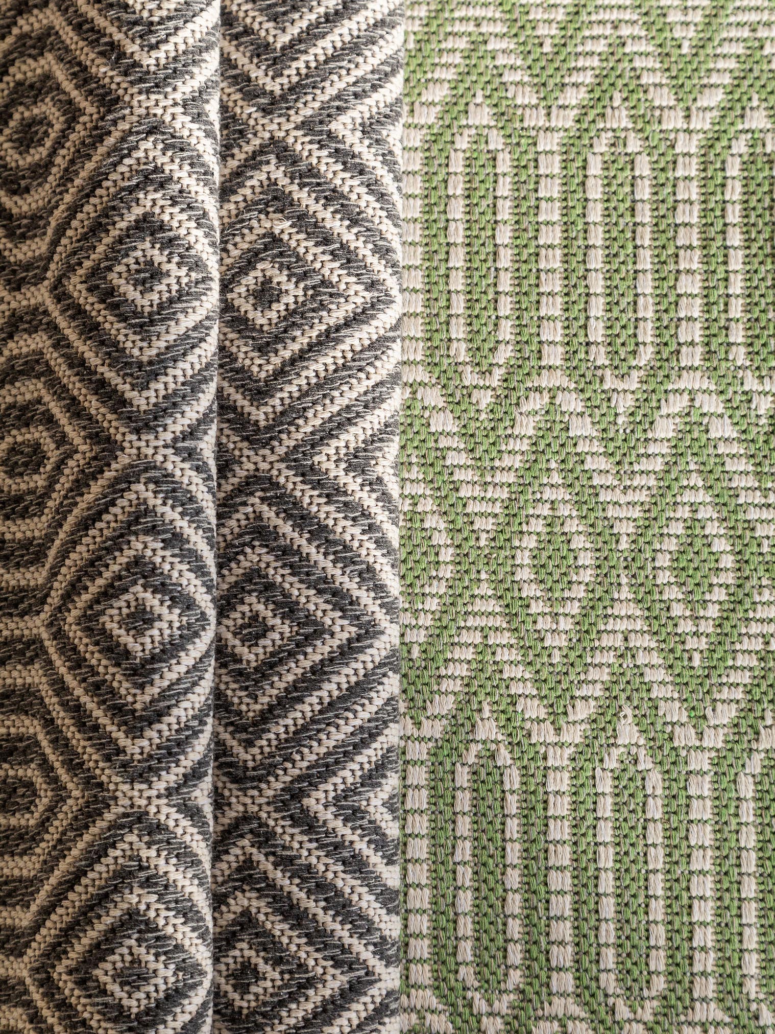 Teppich aus 100% Baumwolle in Grau mit bis 5 mm hohem Flor von benuta Nest