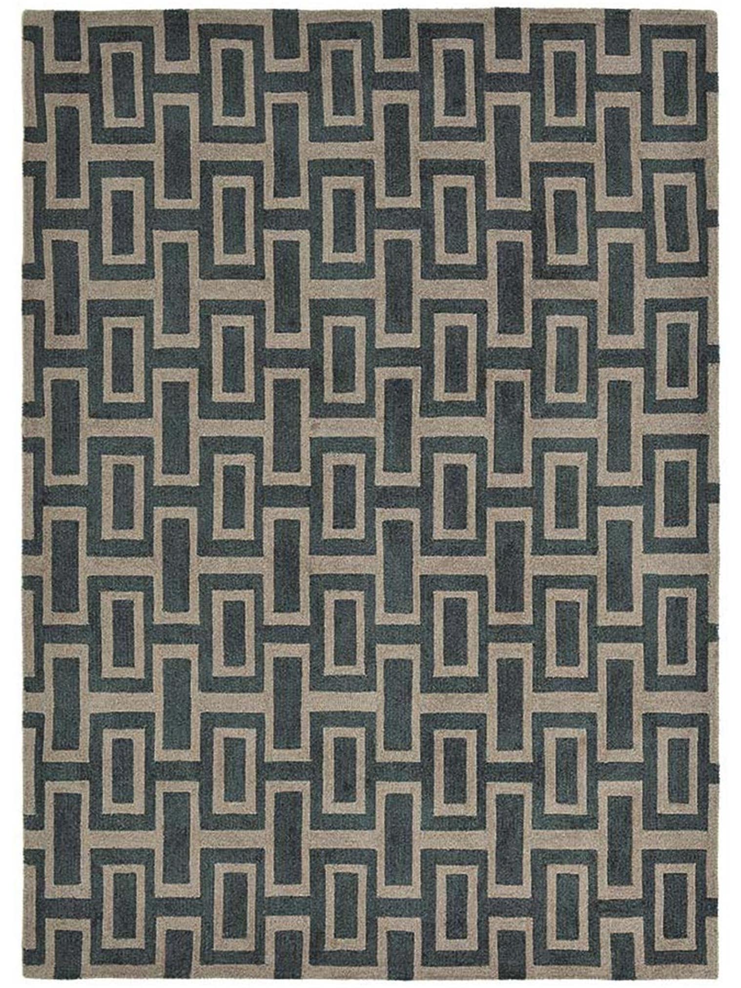 Tapis en 100% Laine en Noir avec une pile de 11 - 20 mm de hauteur de Wedgwood