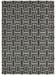 Tapis de laine Intaglio Noir