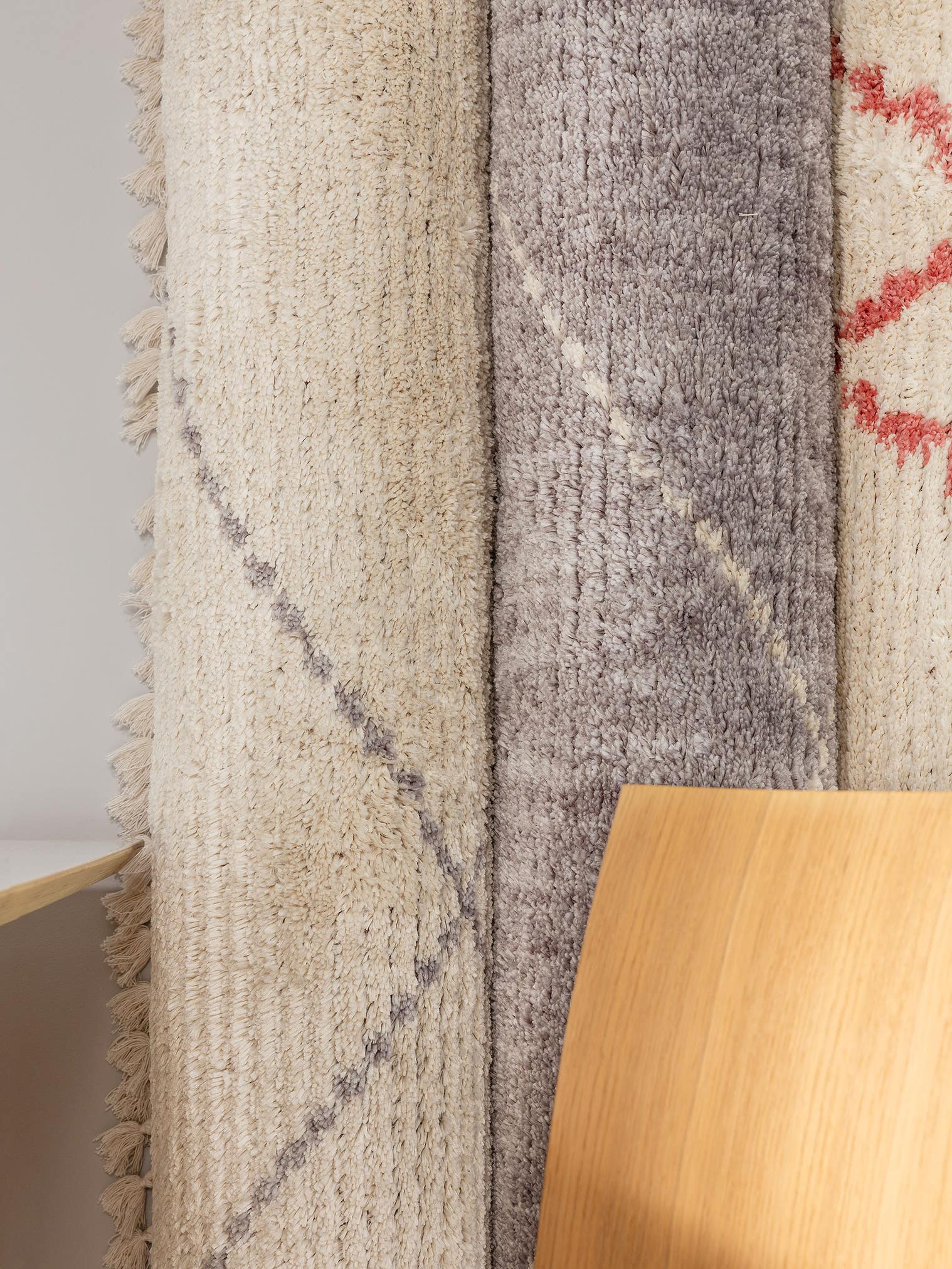 Teppich aus 100% Polyester in Beige mit 21 bis 30 mm hohem Flor von benuta Pop