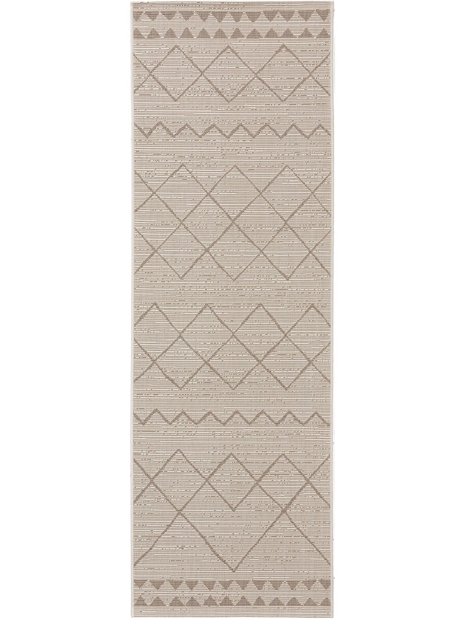 Teppich aus 100% Polypropylen in Beige mit bis 5 mm hohem Flor von benuta Nest