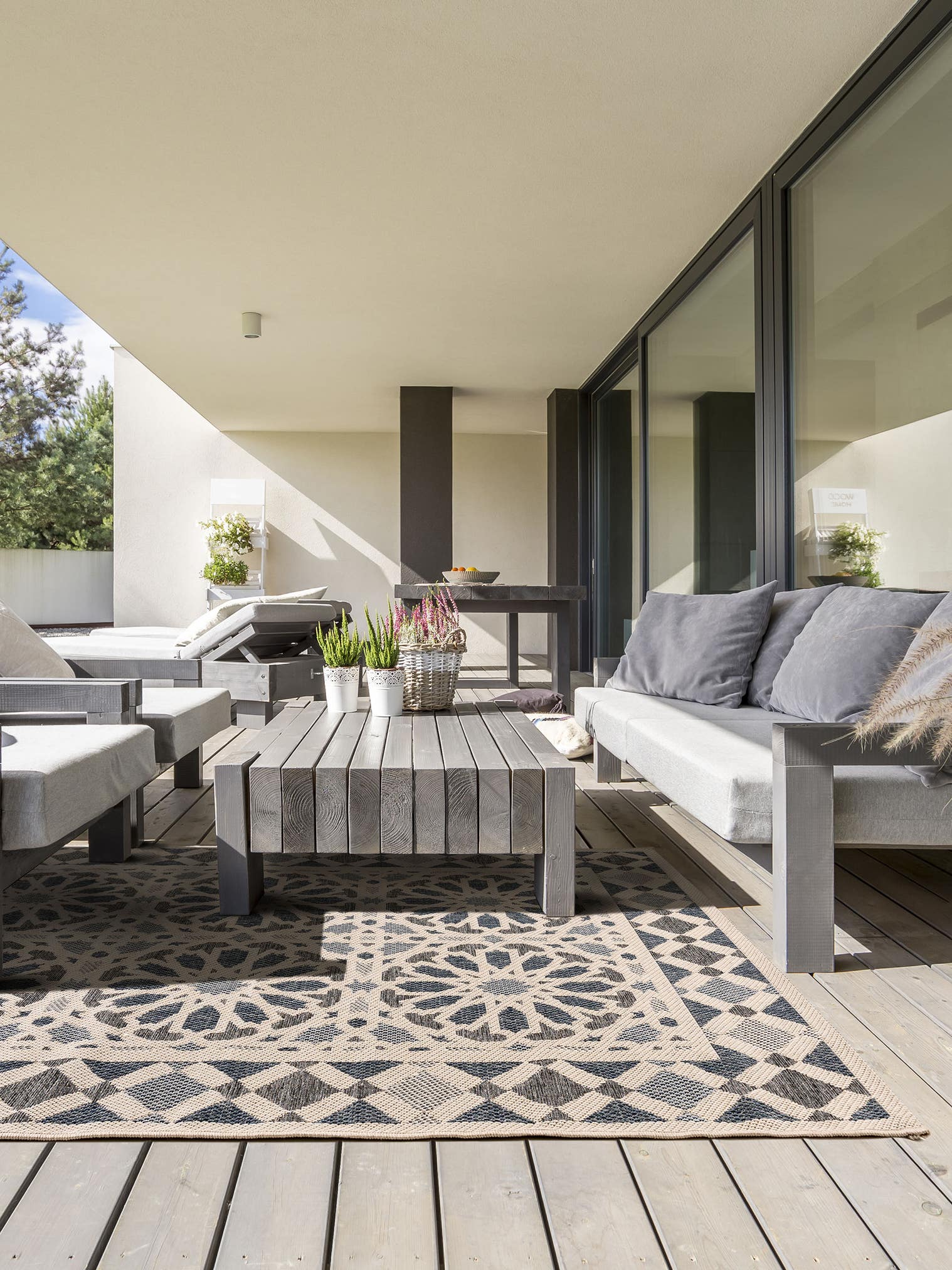 Alfombra de 100% Polipropileno en Beige con un pelo de {{Placeholder_Pile Height}} de altura de benuta Nest