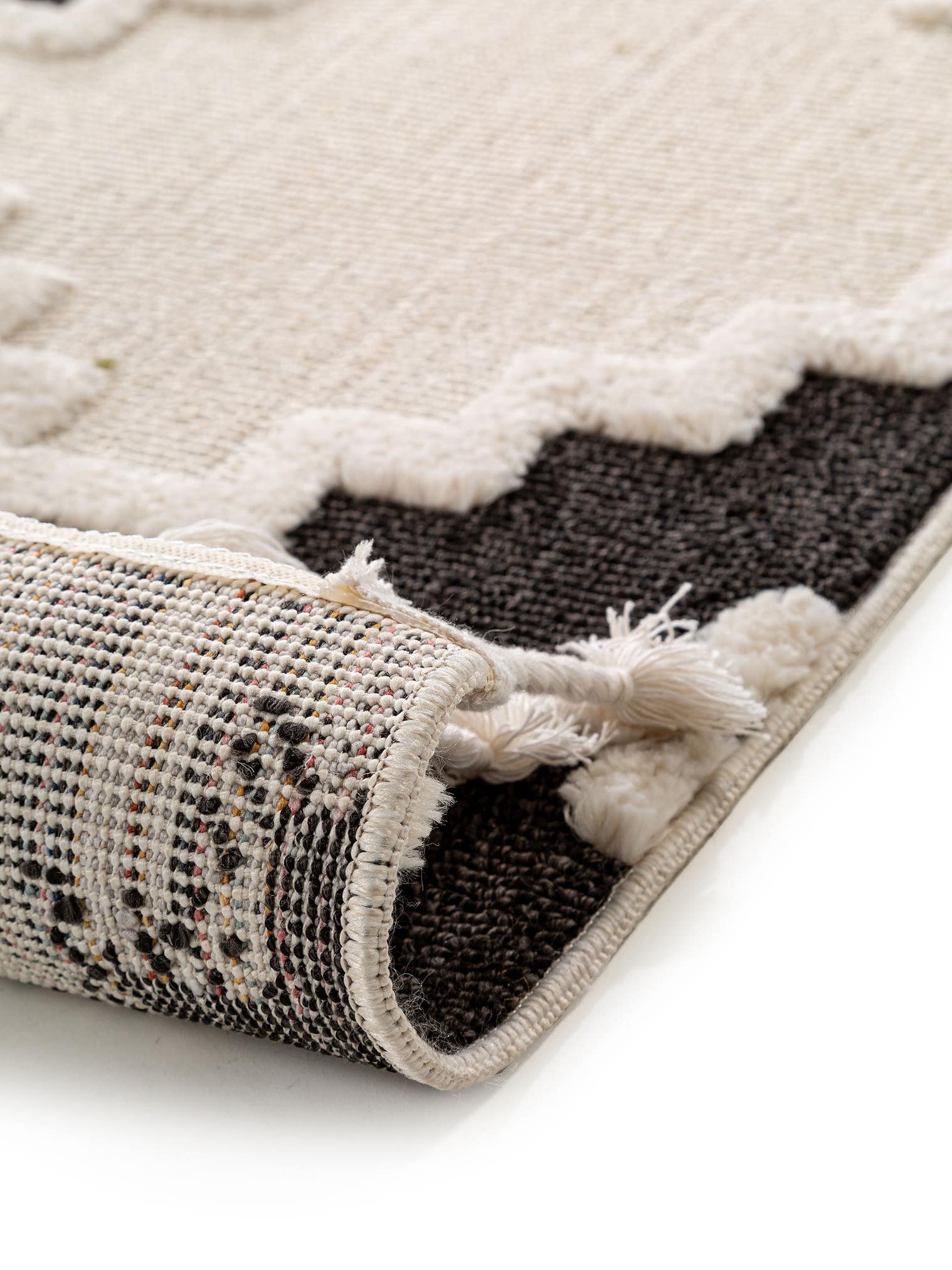 Teppich aus 100% Polyester in Beige mit 11 bis 20 mm hohem Flor von benuta Pop