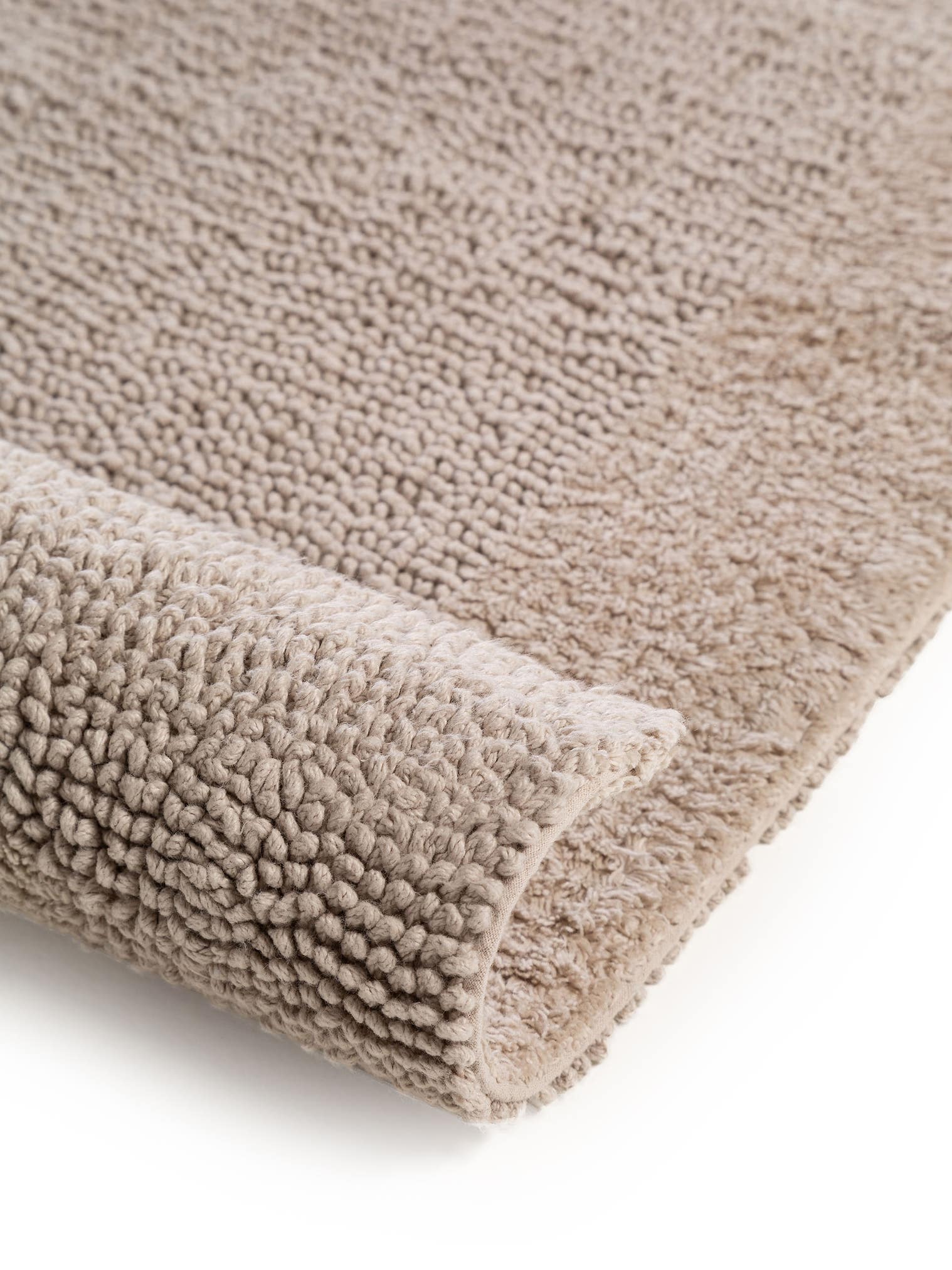 Tæppe af 100% Bomuld i Beige med 6 - 10 mm høj luv fra benuta Nest