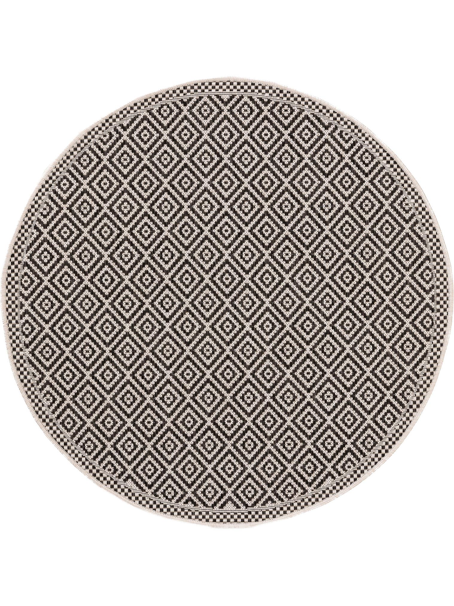 Dywan z 100% Polipropylen w kolorze czarno-biały z włosiem 1- 5 mm wysokim od benuta Nest
