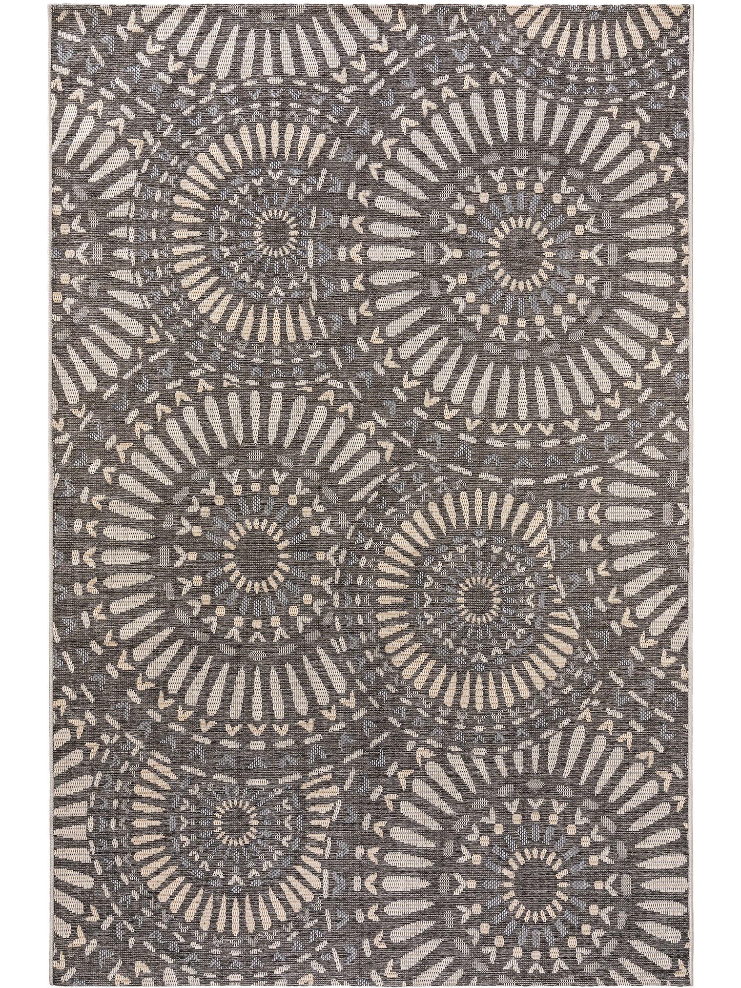 Teppich aus 100% Polypropylen in Blau mit bis 5 mm hohem Flor von benuta Nest