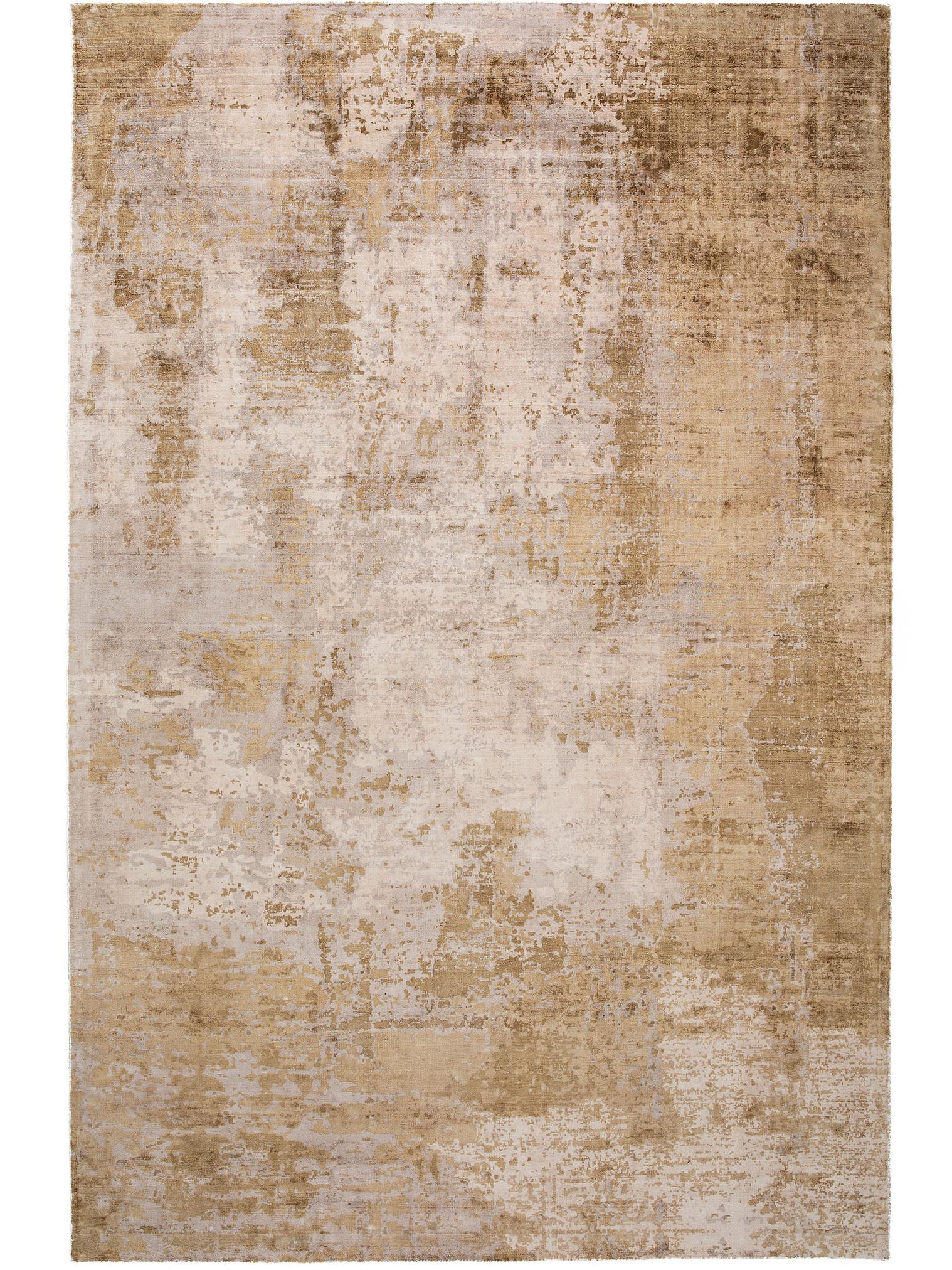 Teppich aus 100% Viskose in Braun mit 6 bis 10 mm hohem Flor von benuta