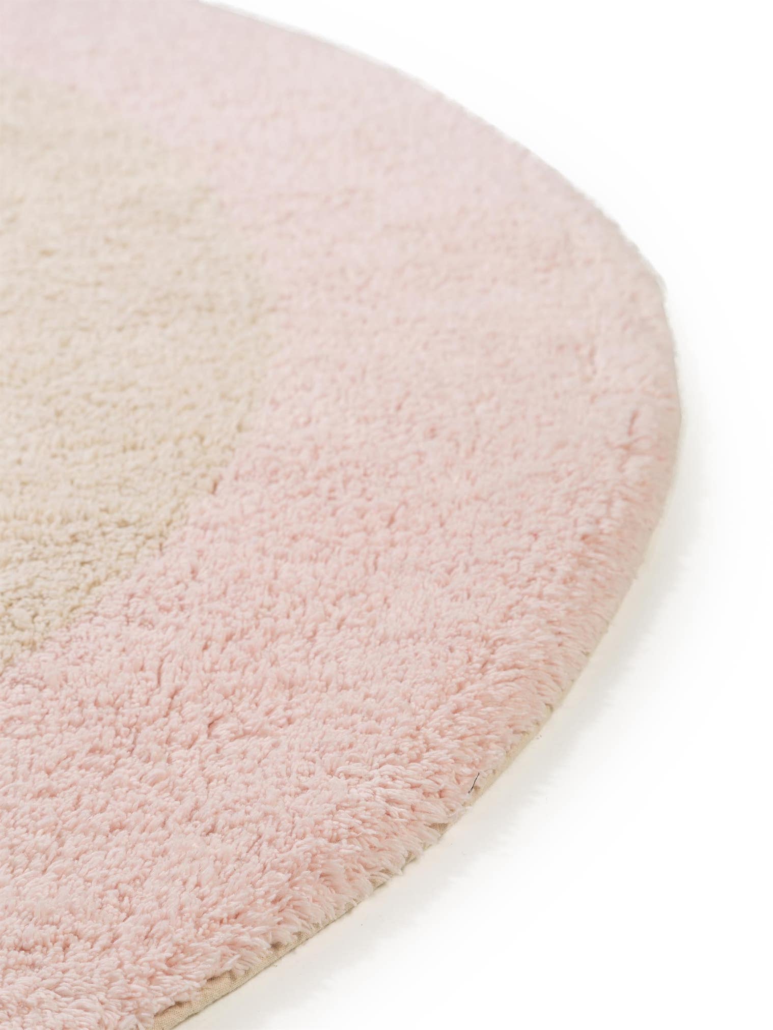 Teppich aus 100% Baumwolle in Rosa mit 11 bis 20 mm hohem Flor von Lytte