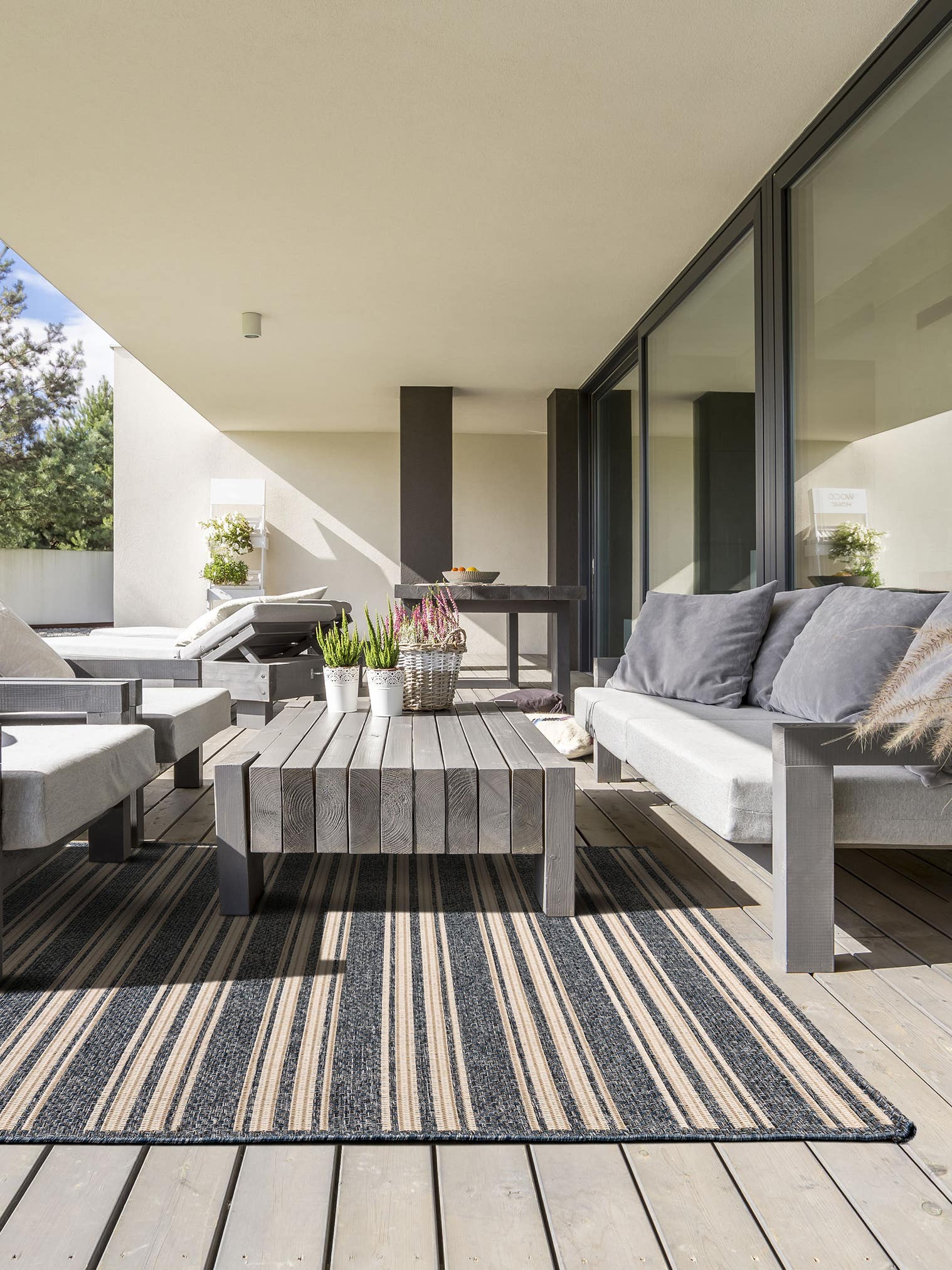 Tappeto di 100% Polipropilene in Beige con pelo alto 1- 5 mm da benuta Nest