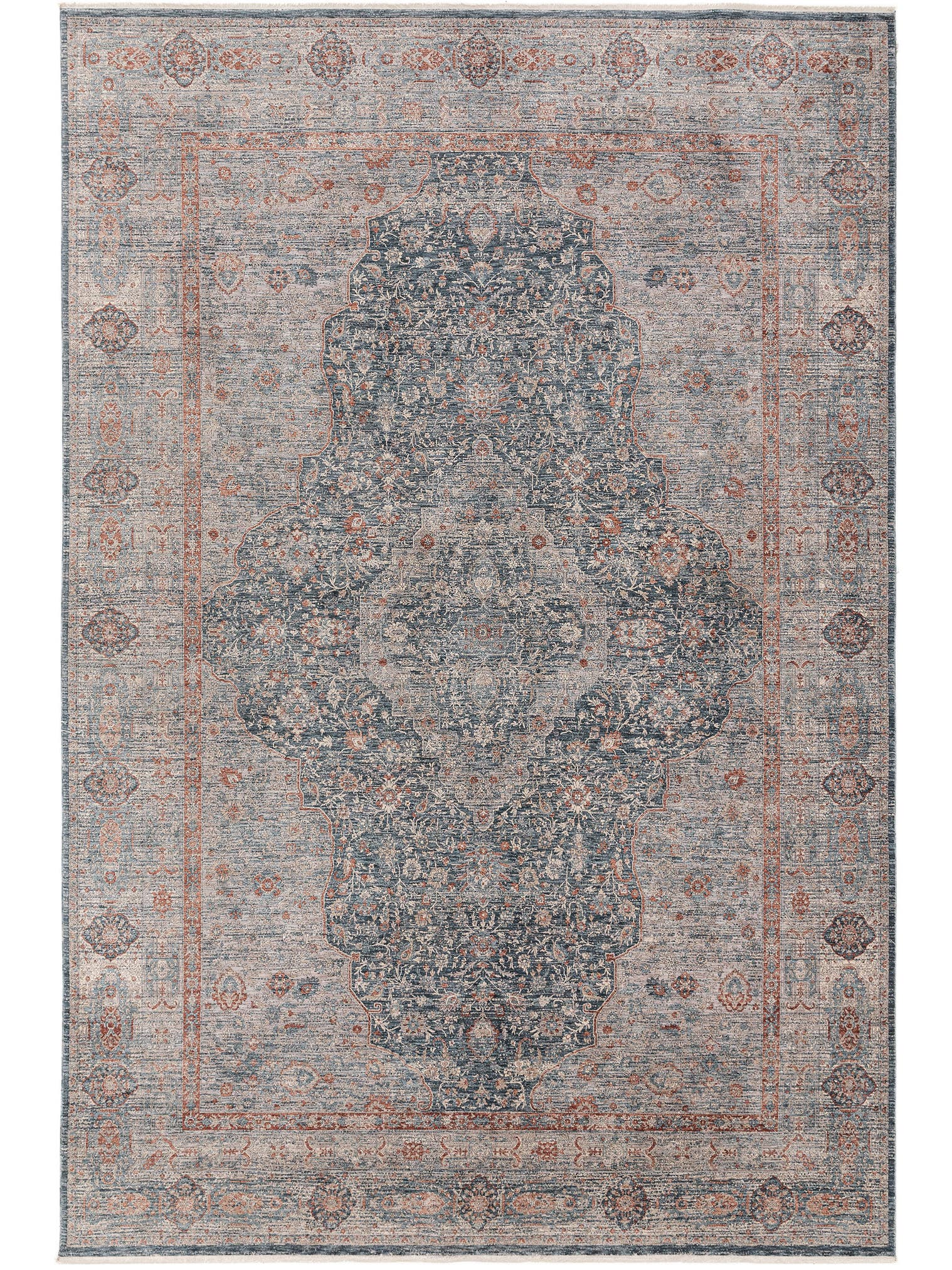 Teppich aus 80% Polyester, 20% Polyacryl in Multicolor mit bis 5 mm hohem Flor von benuta Finest