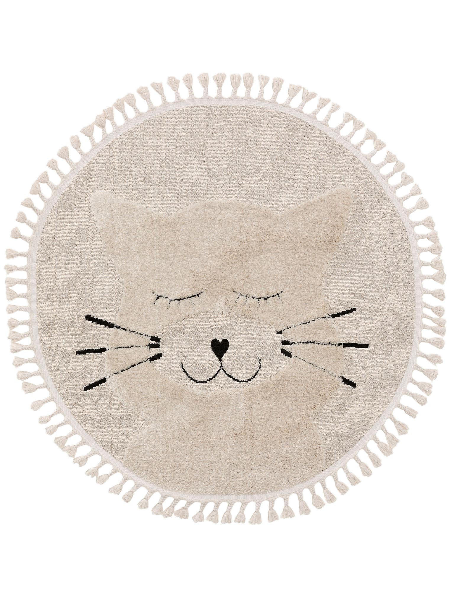Tapis en 100% Polyester en Beige avec une pile de 11 - 20 mm de hauteur de Lytte