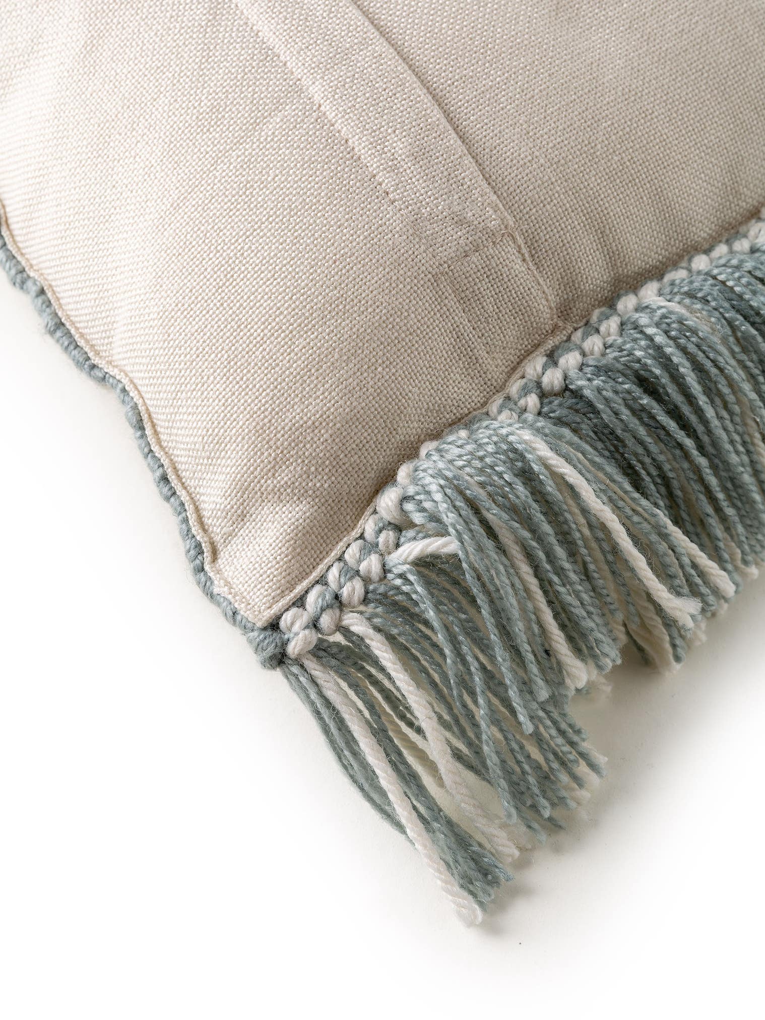 Coussin d'intérieur et d'extérieur Morty Bleu en motif Géométrique en 100% Polyester de benuta Pure
