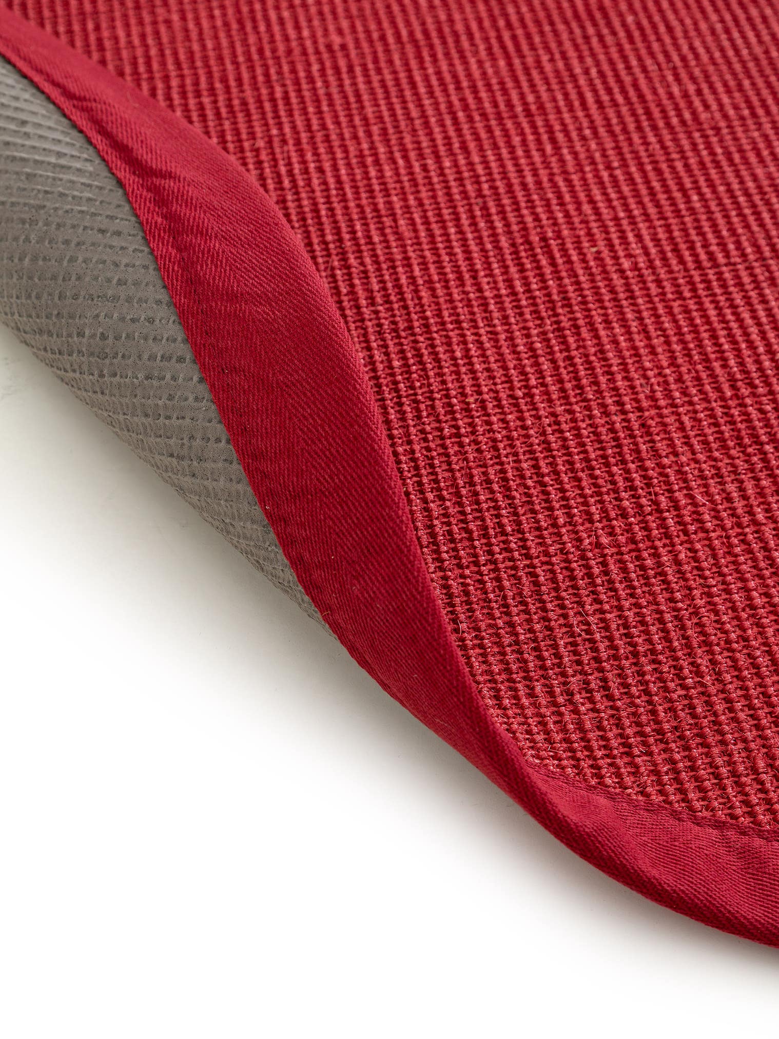 Tappeto di 100% Sisal in Rosso con pelo alto 1- 5 mm da benuta Nest
