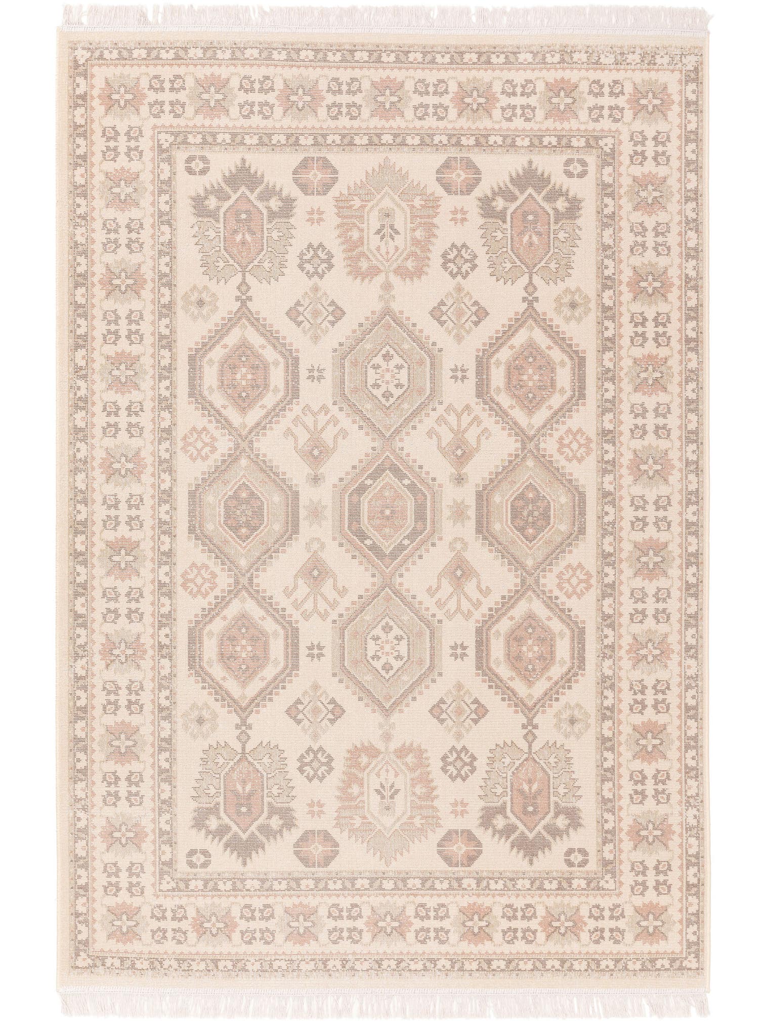 Matto 60% puuvillaa, 40% polypropeeniaa värissä Beige enintään 5 mm korkealla nukalla merkiltä benuta Pop