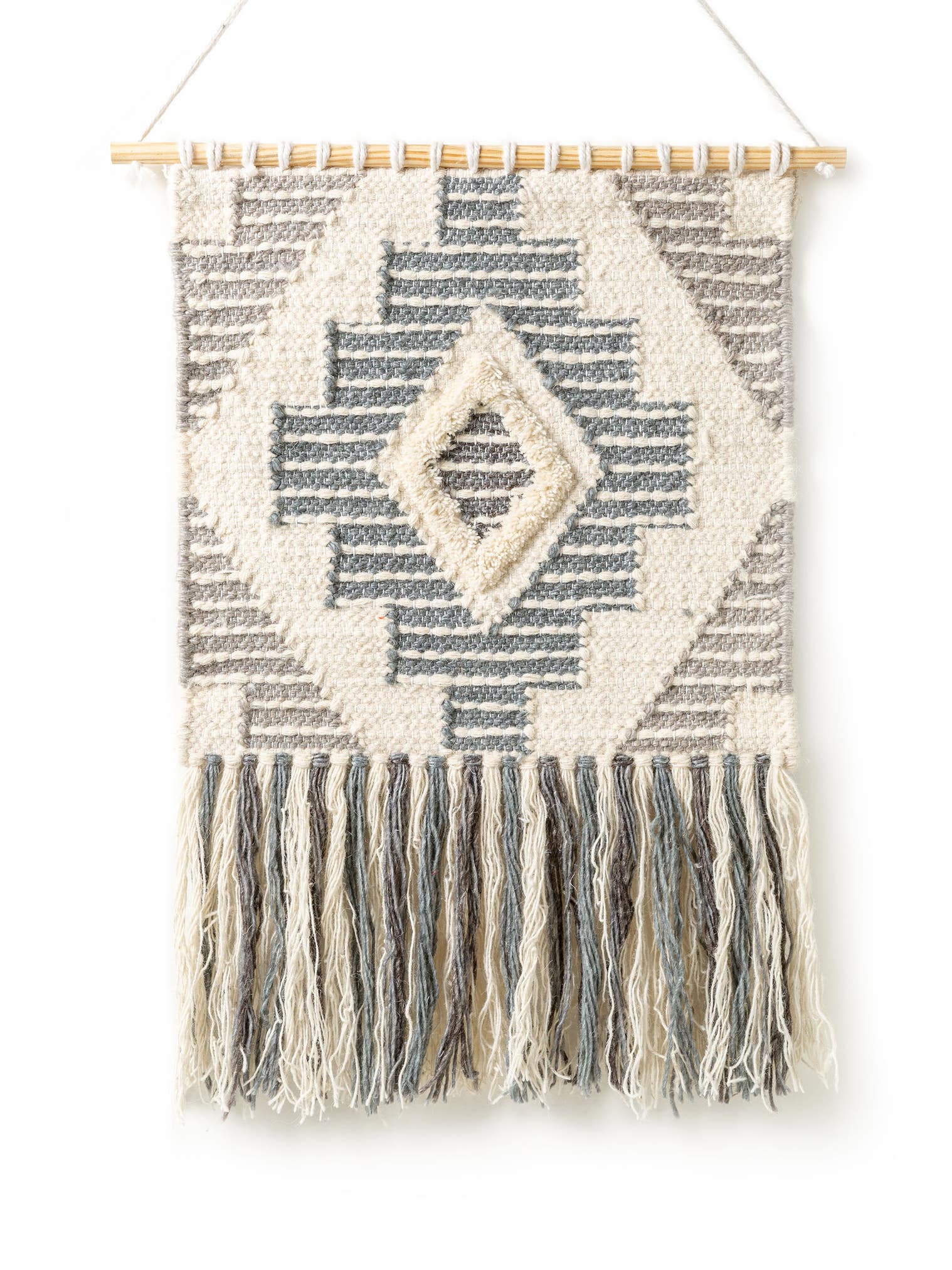 Adorno para paredes Wanda Gris oscuro im Design Kelim aus 70% Lana, 30% Poliéster von Lytte