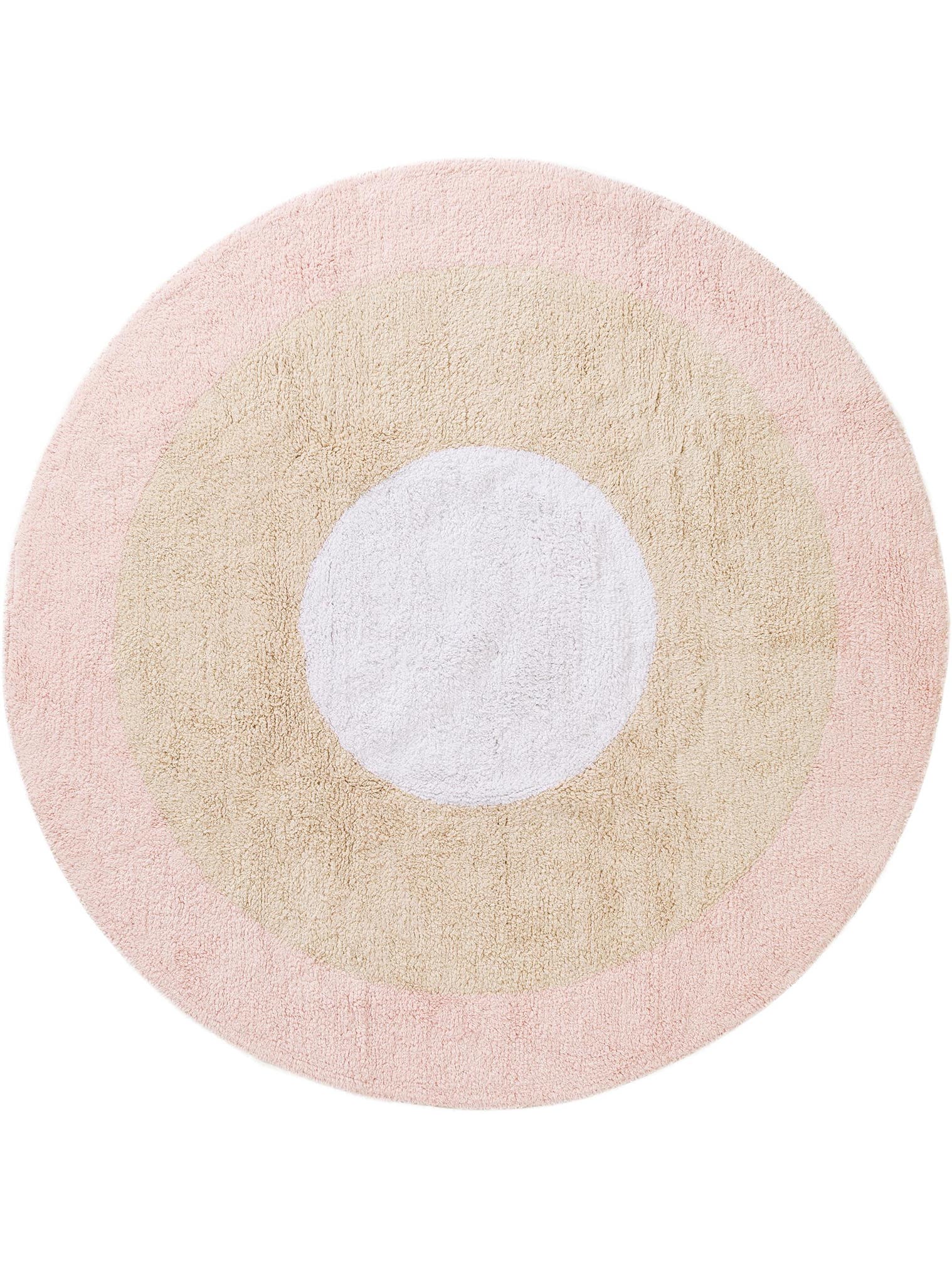 Teppich aus 100% Baumwolle in Rosa mit 11 bis 20 mm hohem Flor von Lytte