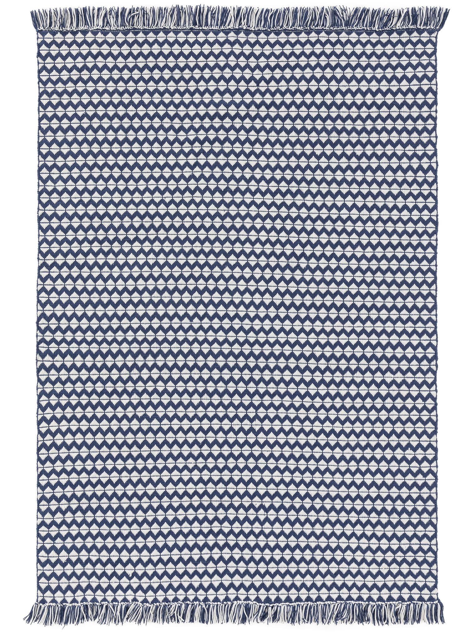 Alfombra de 100% Polyester (PET reciclado) en Azul con un pelo de {{Placeholder_Pile Height}} de altura de benuta Pure