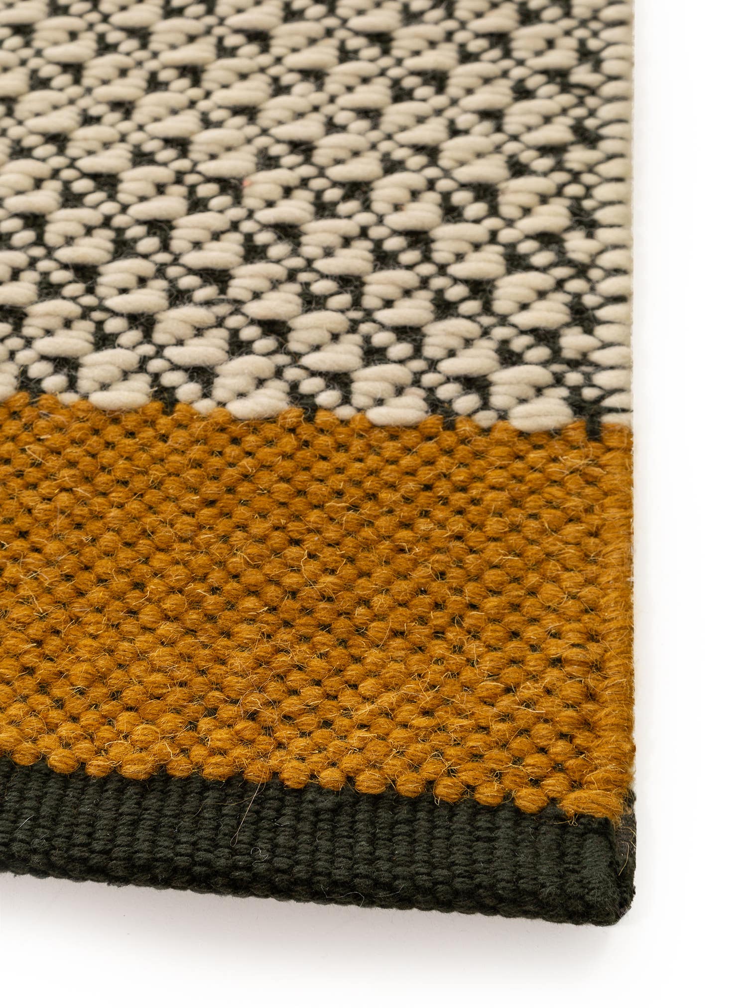 Alfombra de 55% Lana, 35% Algodón, 10% Poliamida en Beige con un pelo de {{Placeholder_Pile Height}} de altura de benuta Pure