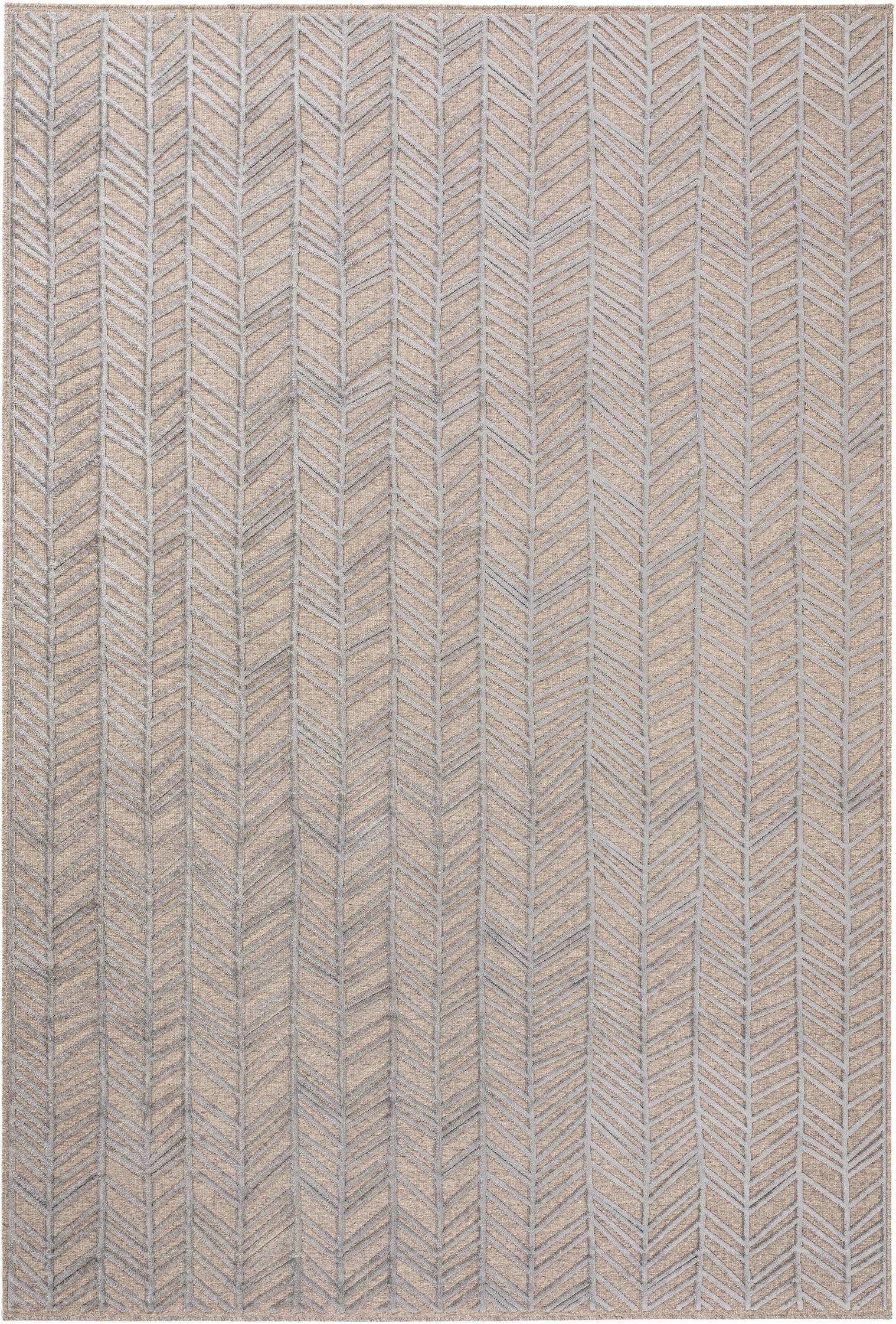 Tapis en 100% Viscose en Gris avec une pile de 1- 5 mm de hauteur de benuta