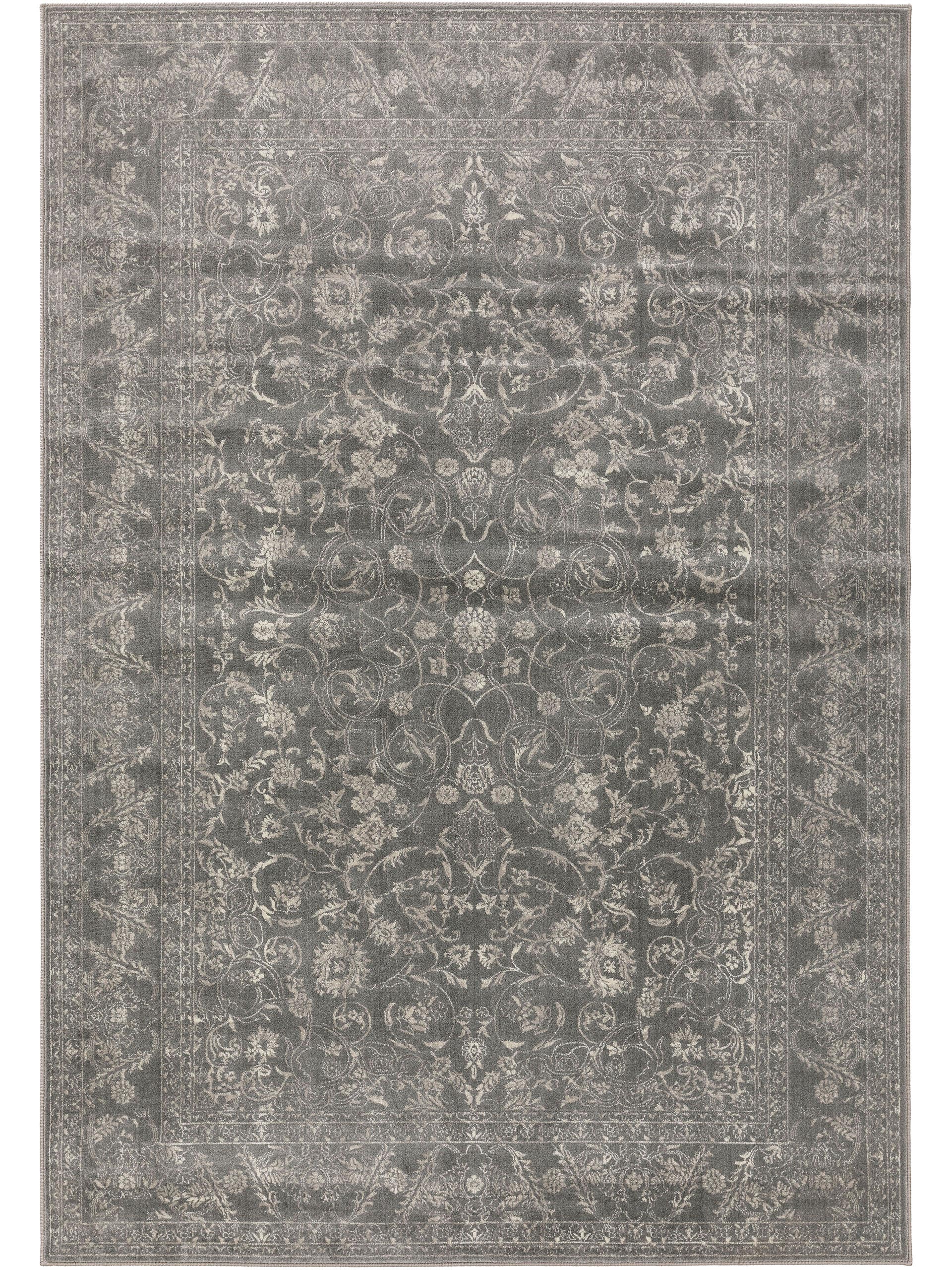 Rug made of 100% Polypropylene in Grey with a 6 - 10 mm high pile by benuta Nest