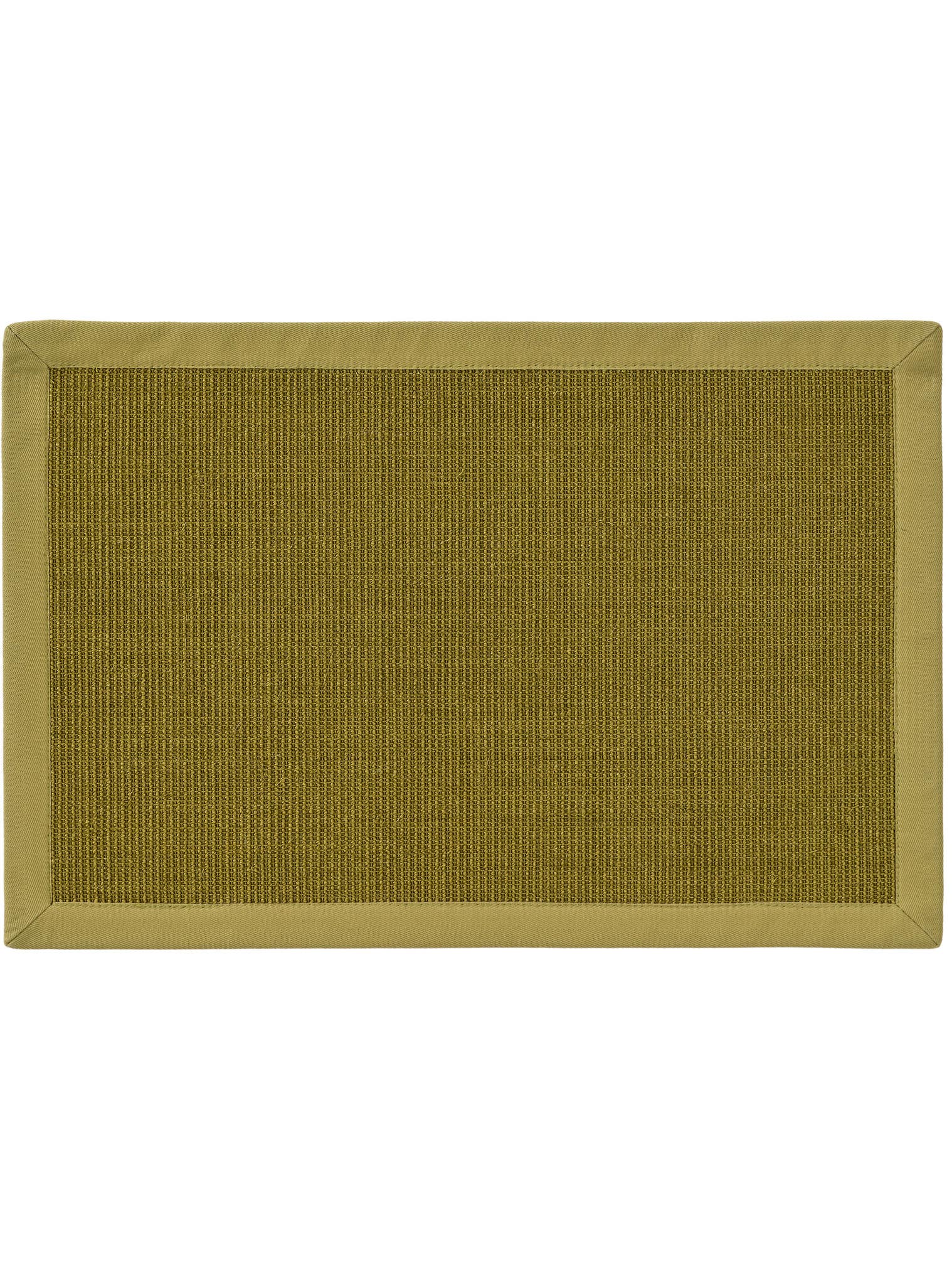 Tappeto di 100% Sisal in Verde con pelo alto 1- 5 mm da benuta Nest