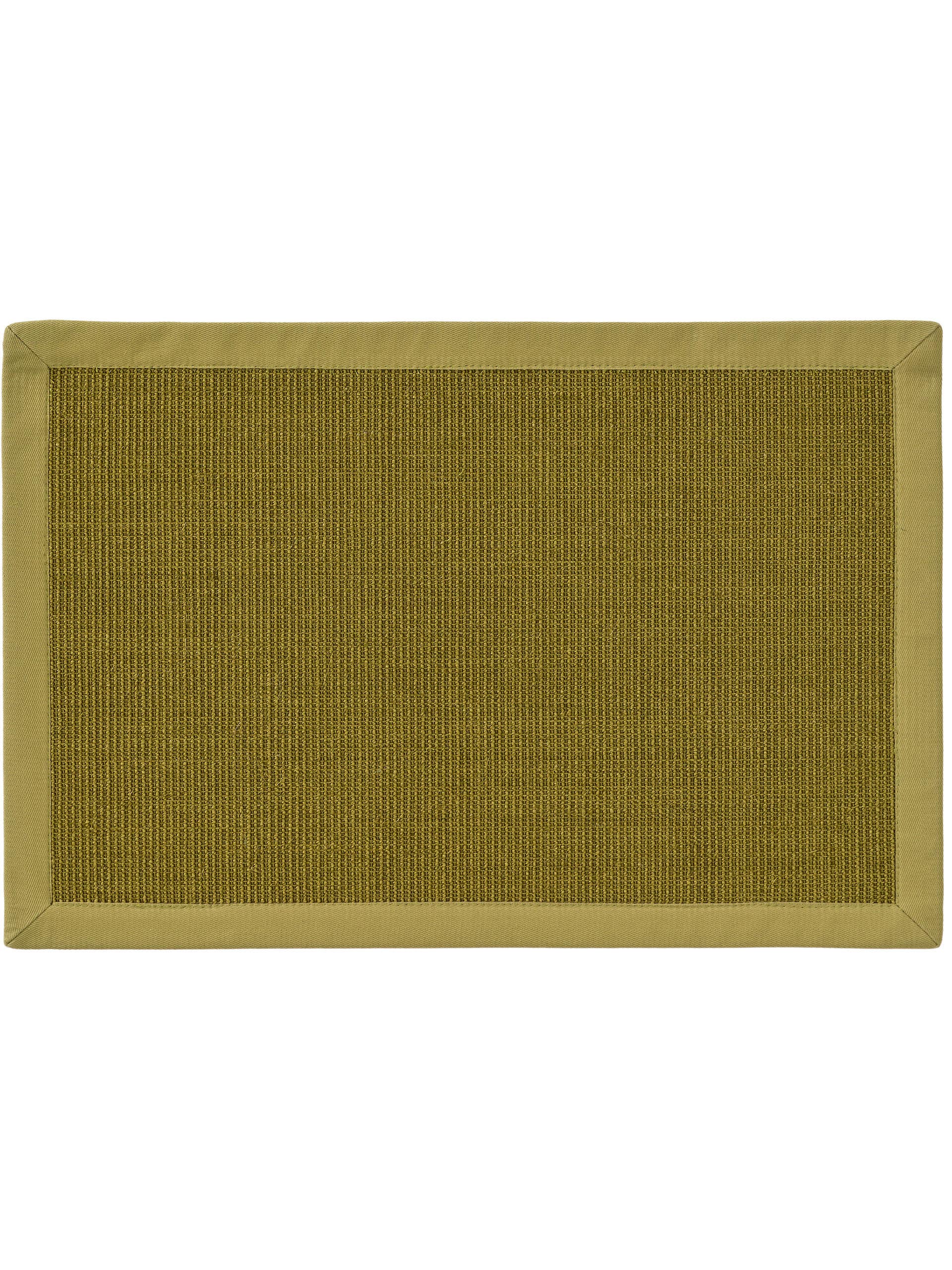 Tapijt van 100% Sisal in Groen met een 1- 5 mm hoge pool van benuta Nest